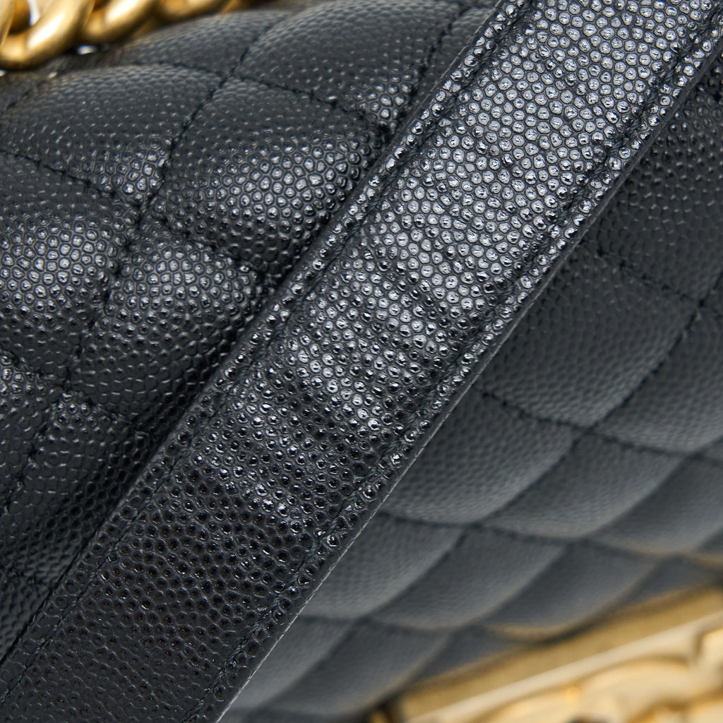 Chanel Small Boy Bag Caviar Black
