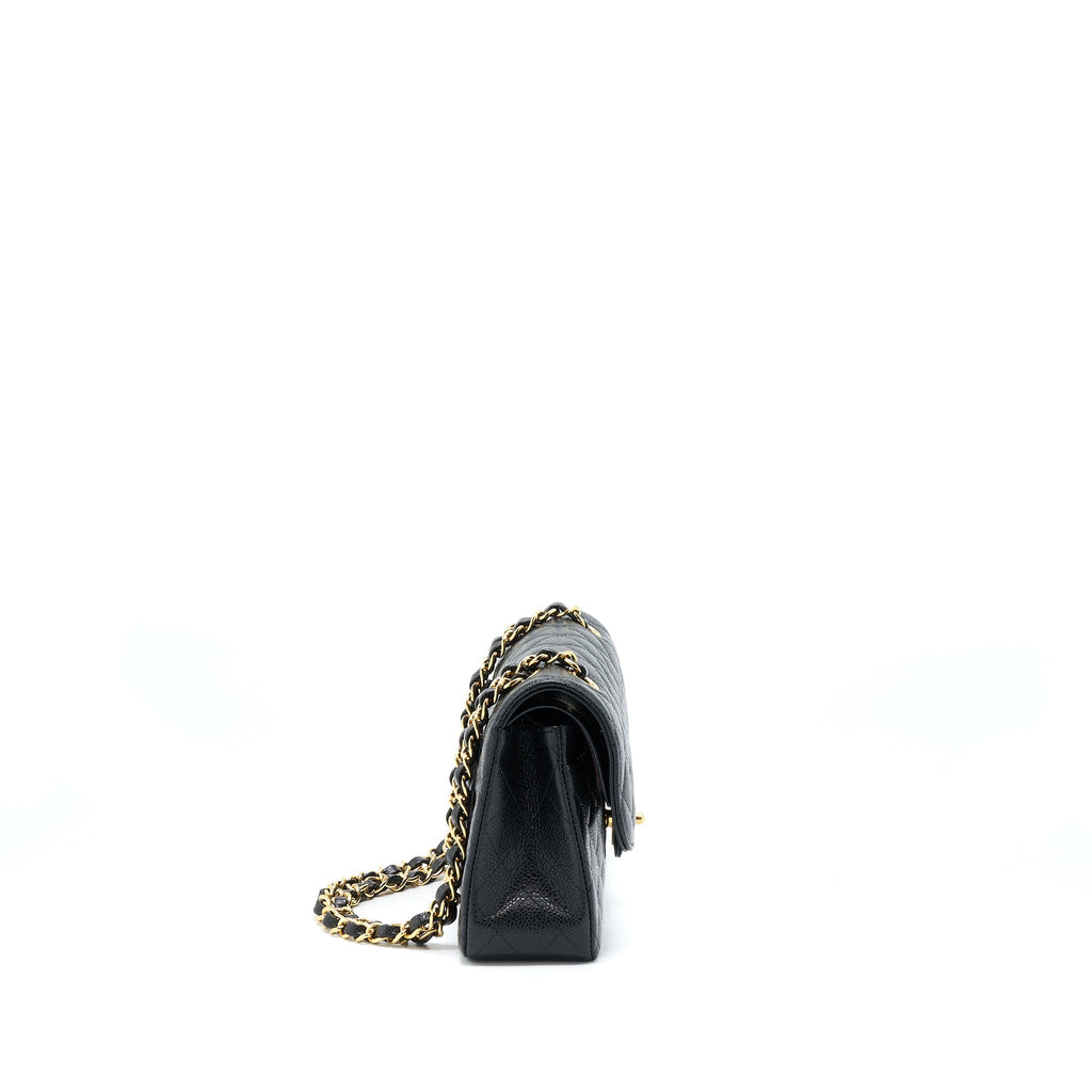 Chanel Small Classic Flap Bag Caviar Black