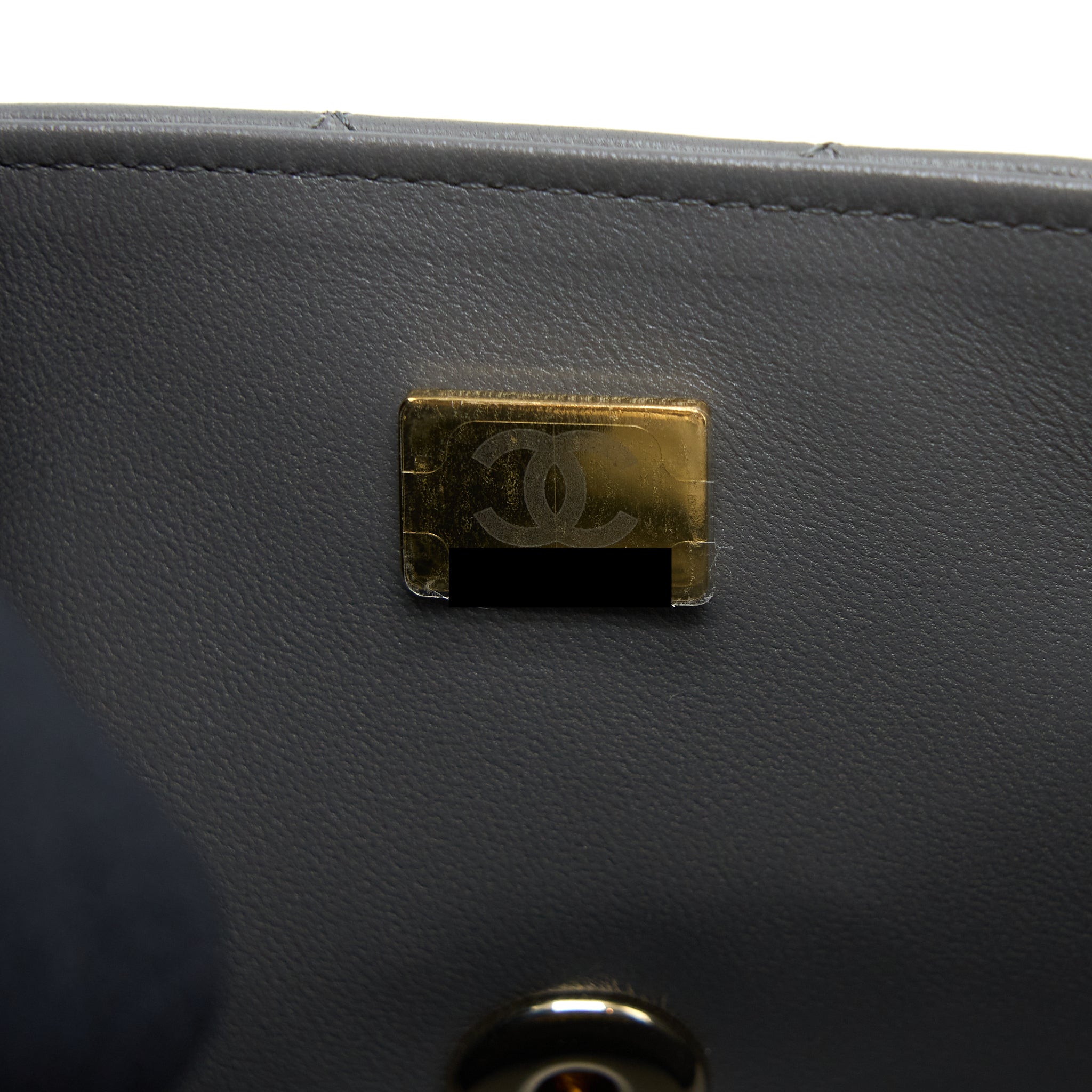 Chanel 22A Mini Rectangular Flap Bag Lambskin Grey L (Microchip)