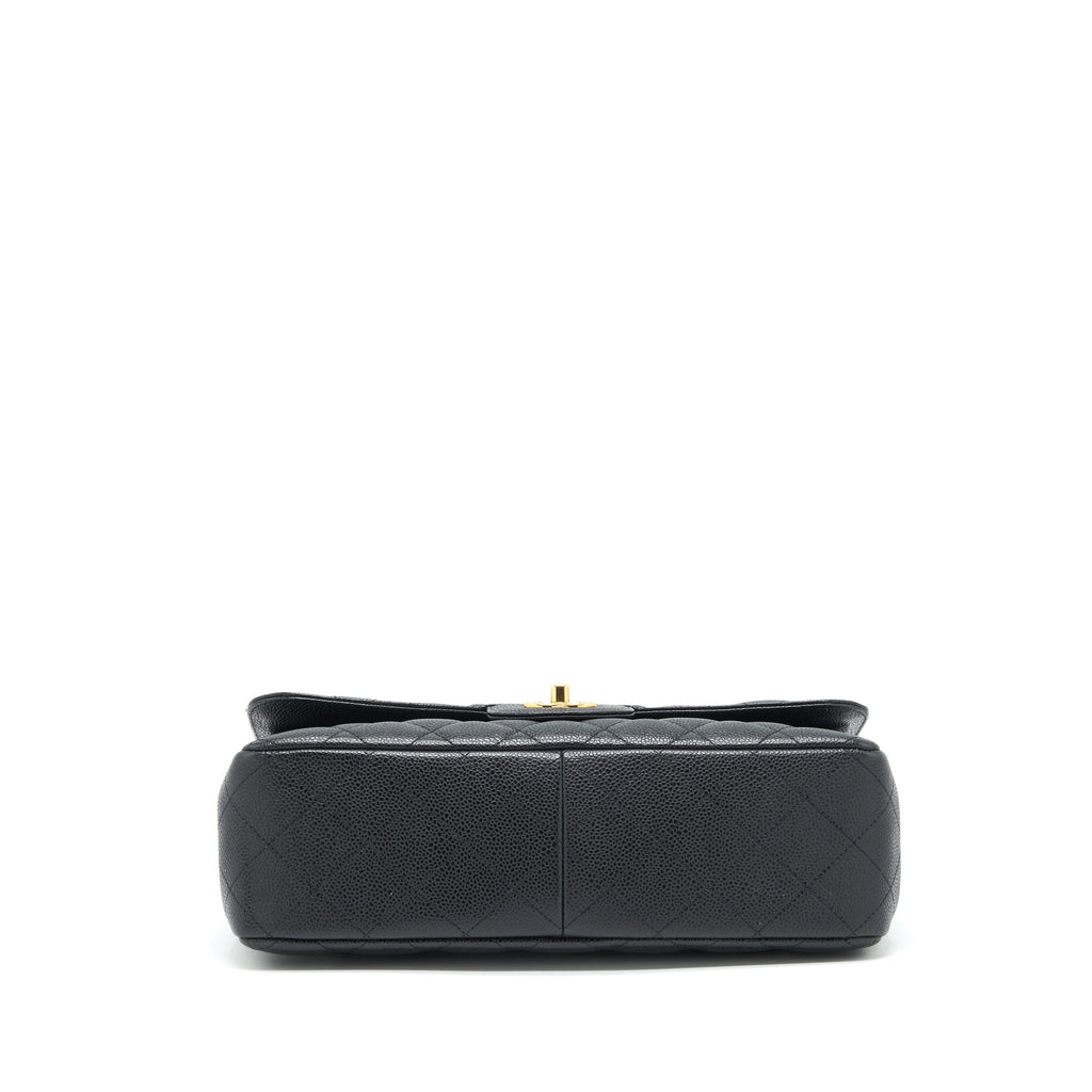 Chanel Classic Jumbo Double Flap Bag Caviar Black L