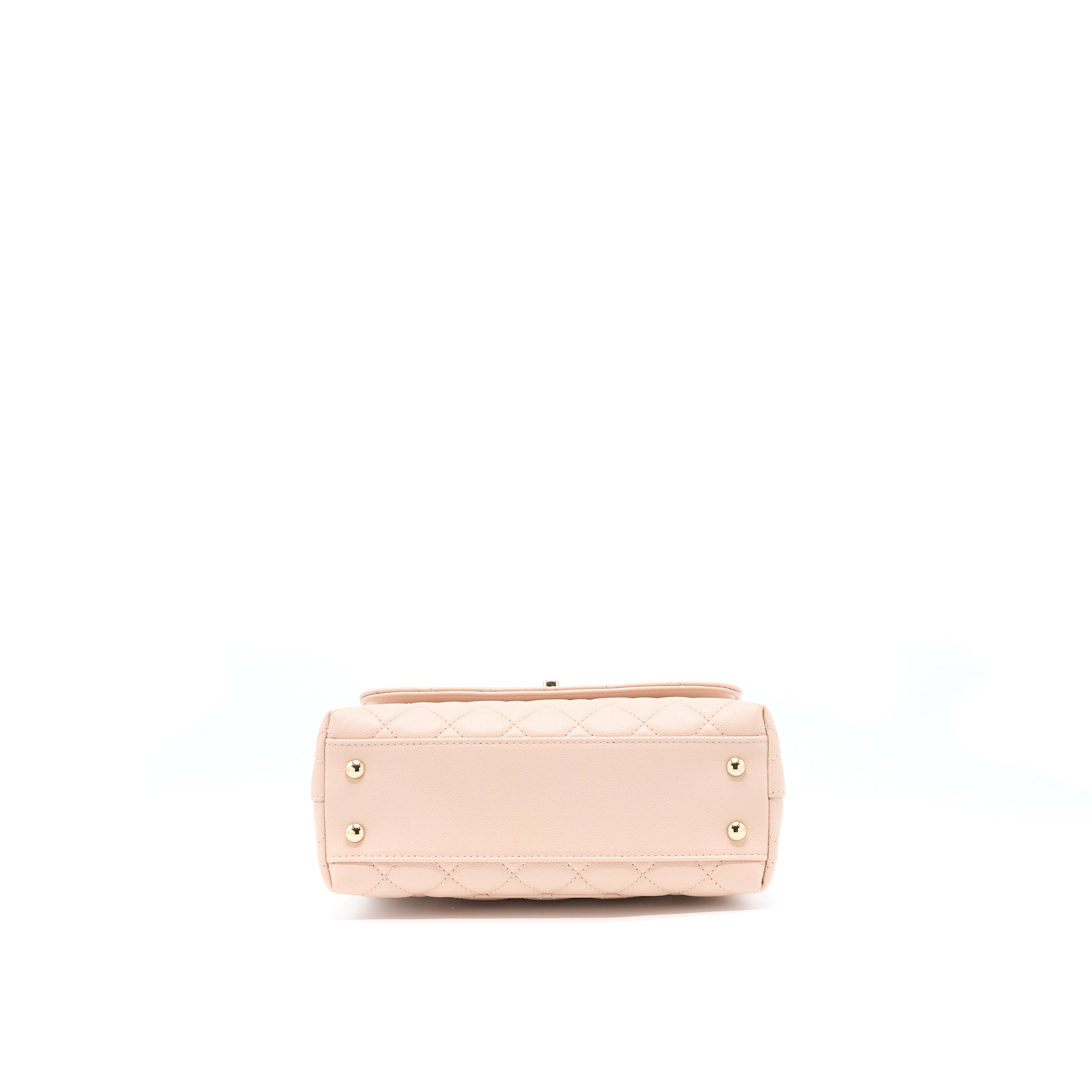 Chanel 21A Small Coco Handle Caviar ND022 Rose Clair / Light Pink L