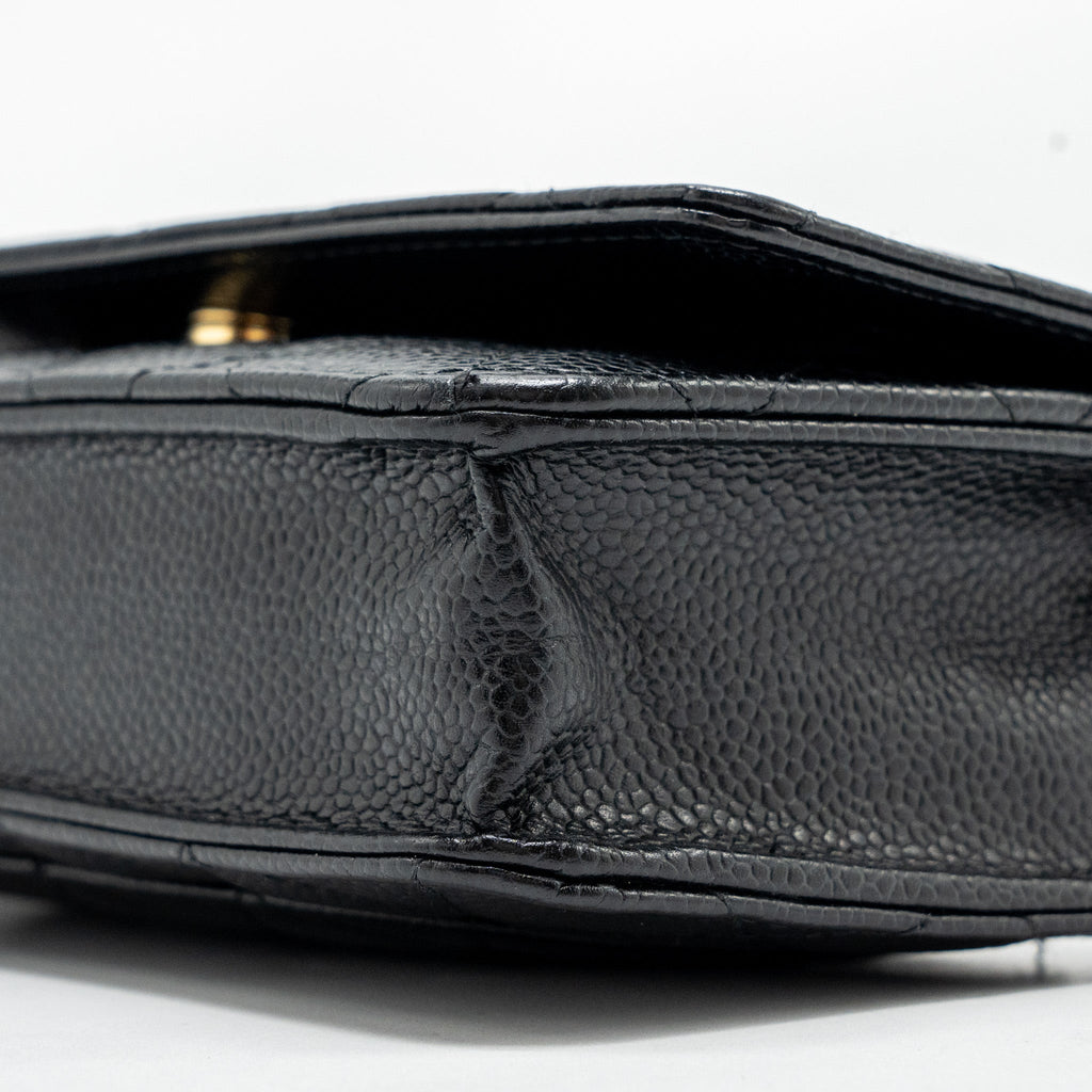 CHANEL Classic Wallet On Chain Caviar Black