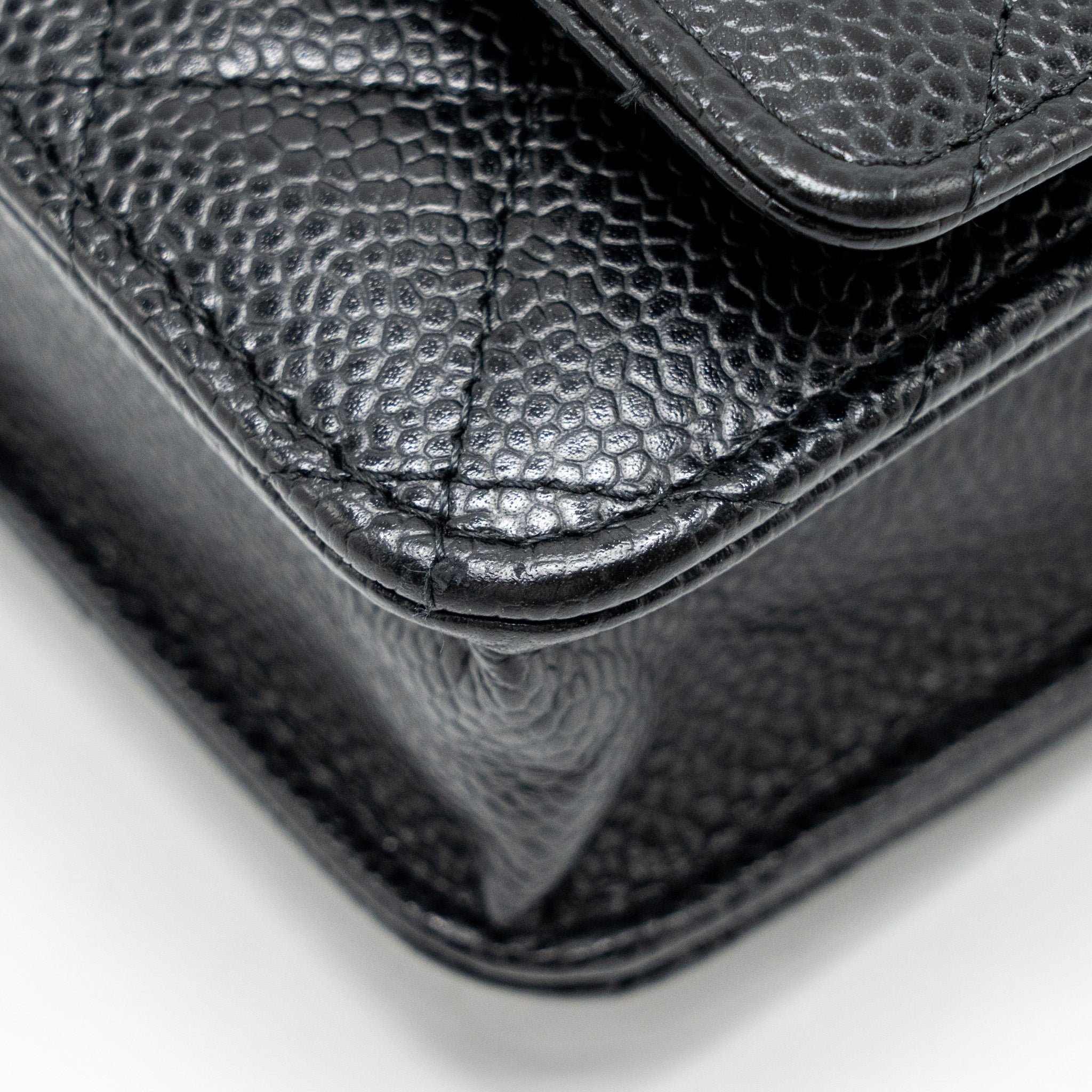 CHANEL Classic Wallet On Chain Caviar Black