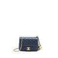 Chanel Pearl Crush Mini Square Lambskin Navy Brushed
