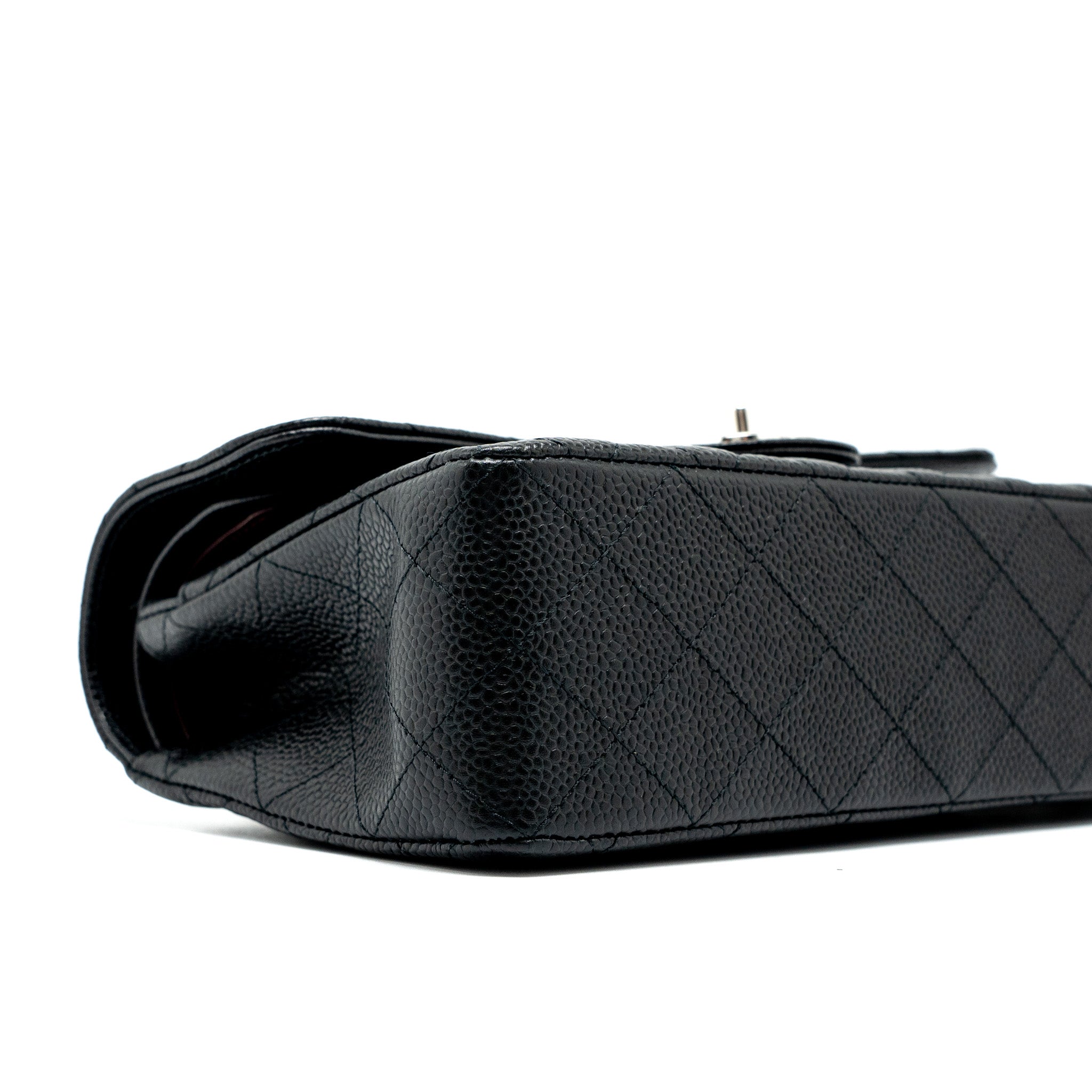 Chanel Small Classic Double Flap Bag Caviar Black  (Microchip)
