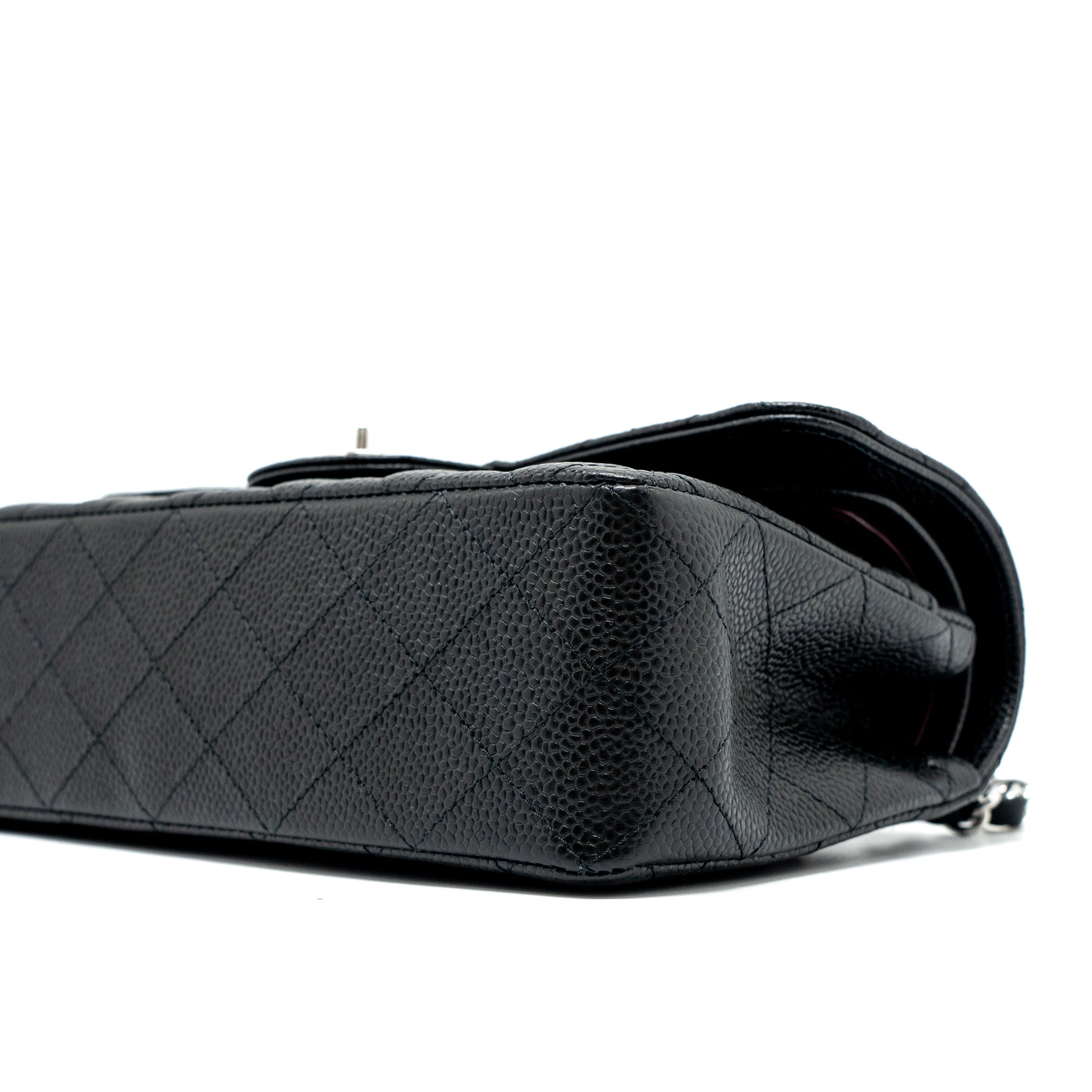Chanel Small Classic Double Flap Bag Caviar Black  (Microchip)