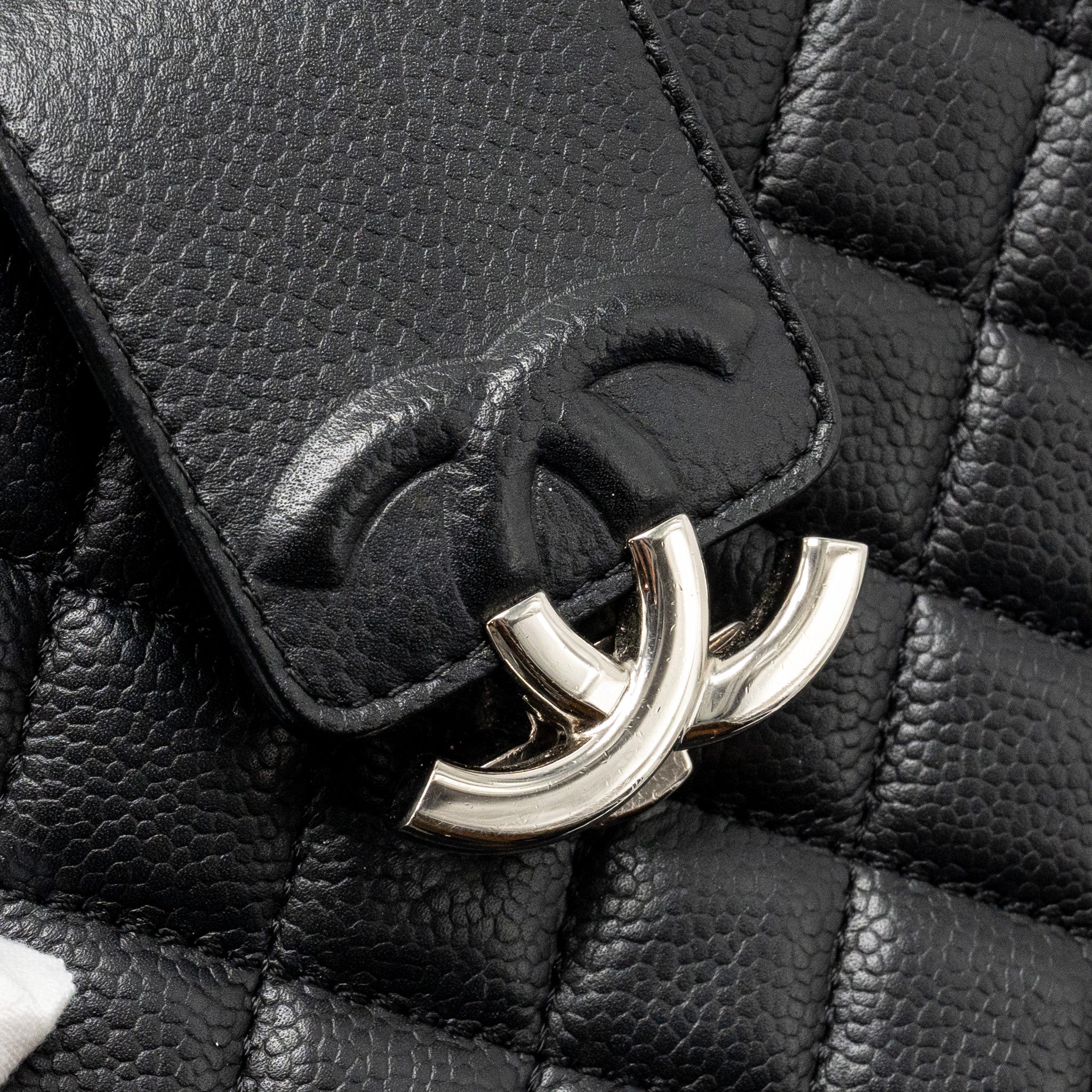 Chanel Quilted Mini Vanity Bag Caviar Black