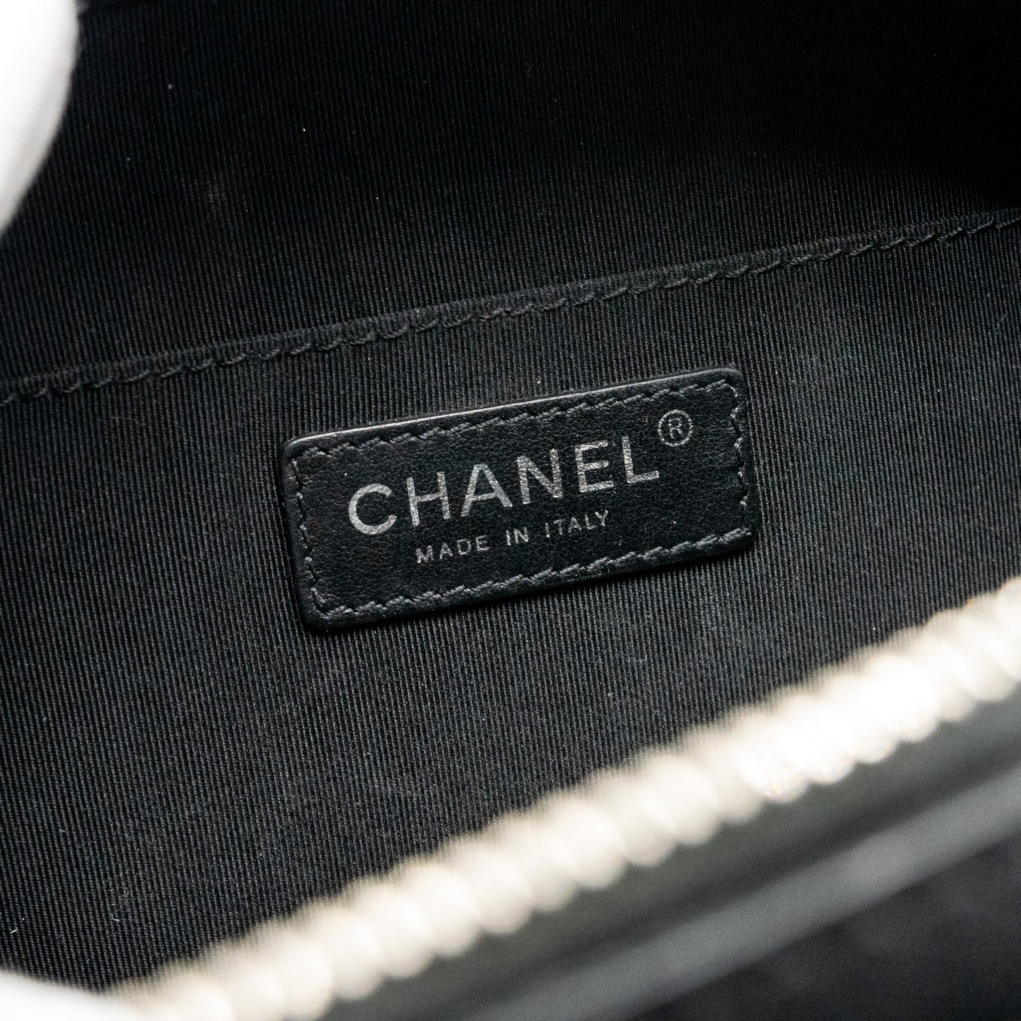 Chanel Quilted Mini Vanity Bag Caviar Black