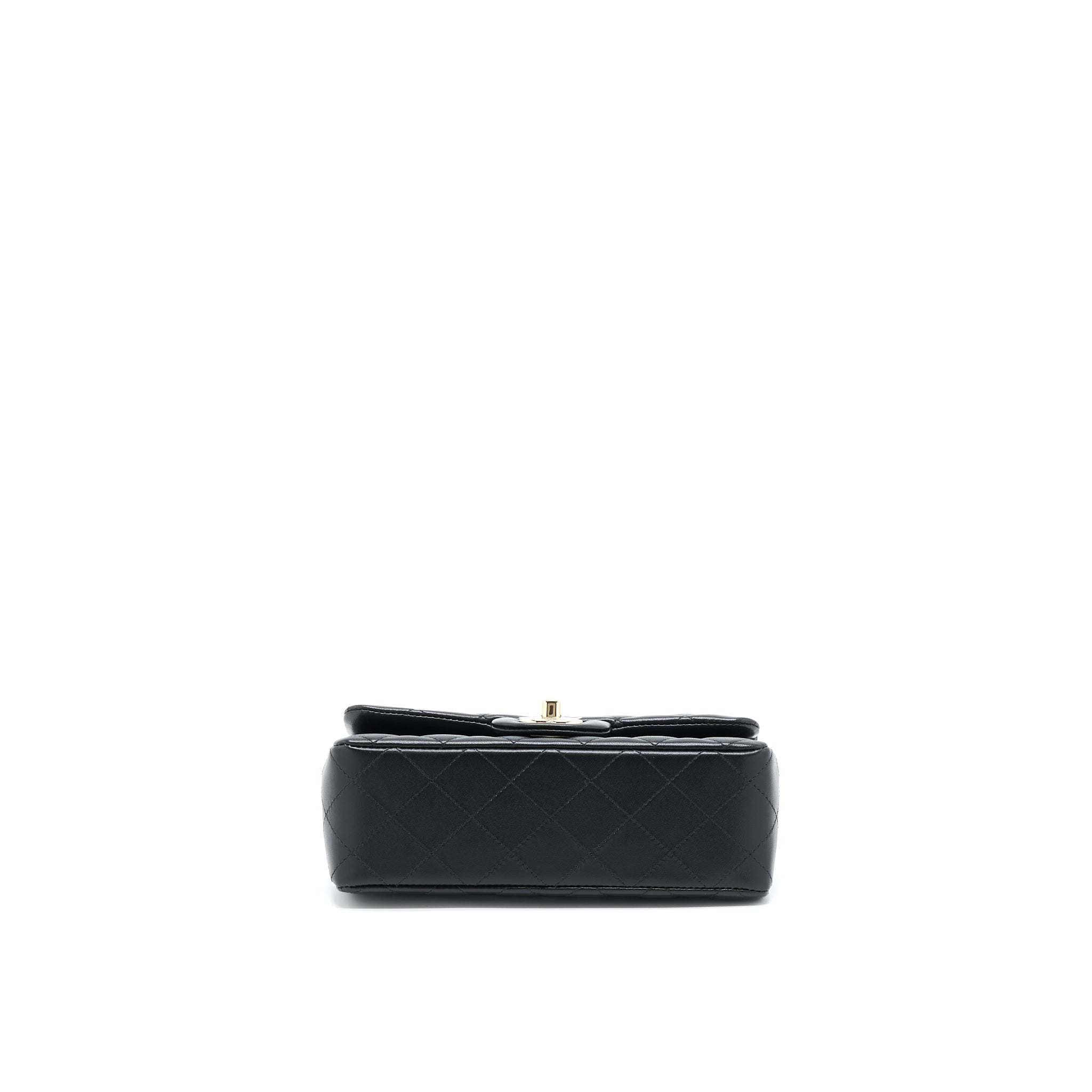 Chanel Mini Rectangular Flap Bag Lambskin Black L