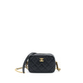 Chanel 22P Camera Crossbody Bag Caviar Black