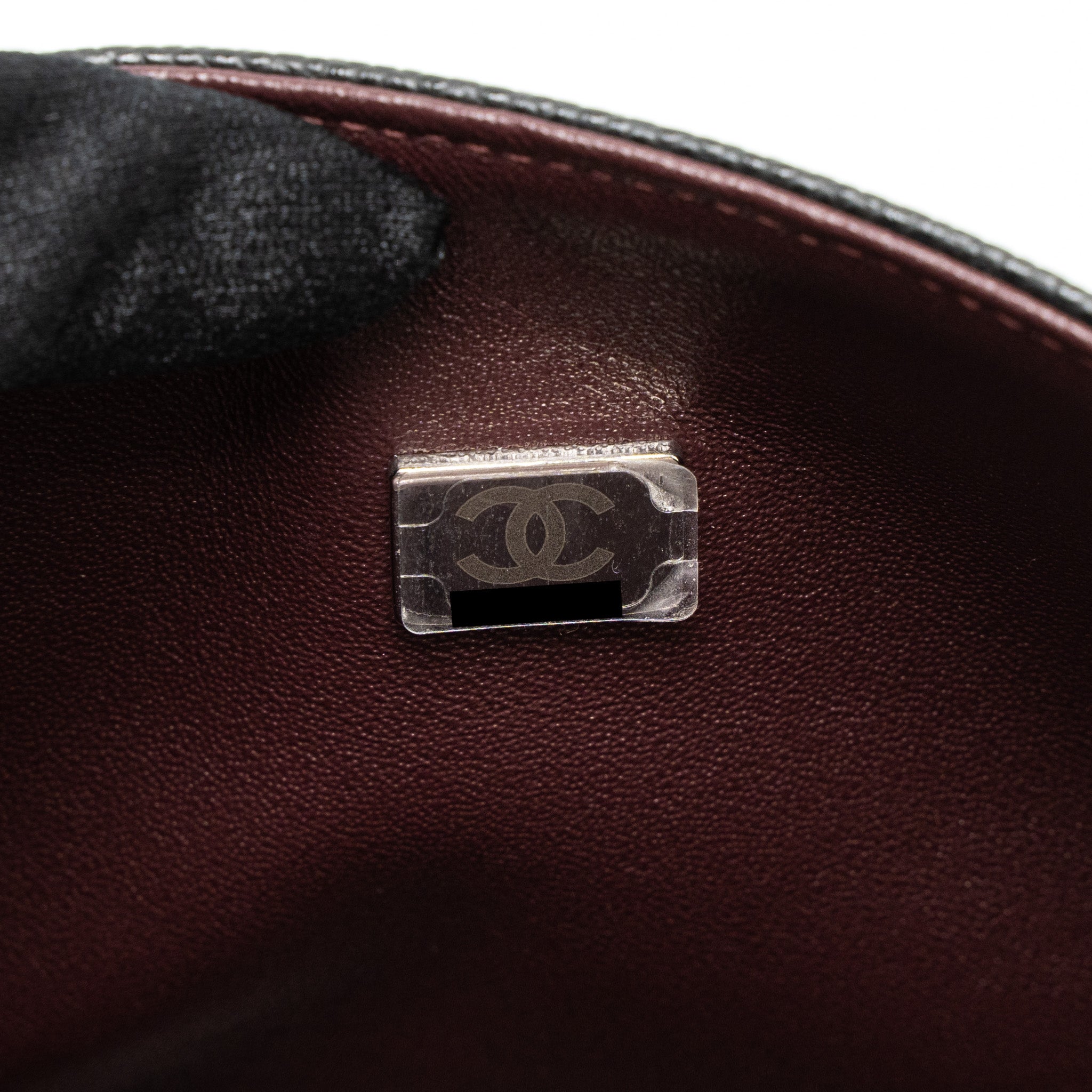 Chanel Small Classic Double Flap Bag Caviar Black  (Microchip)