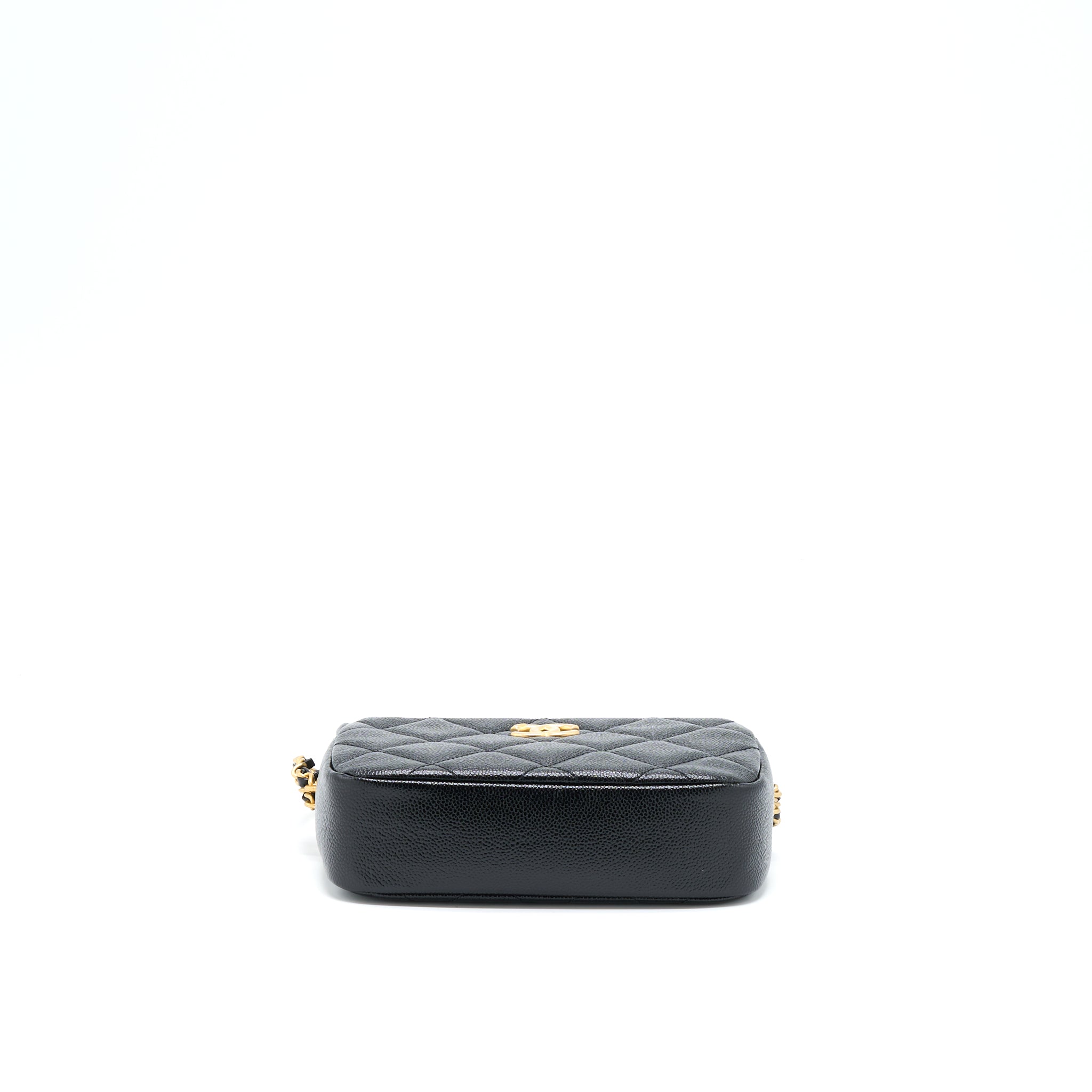 Chanel 22P Camera Crossbody Bag Caviar Black