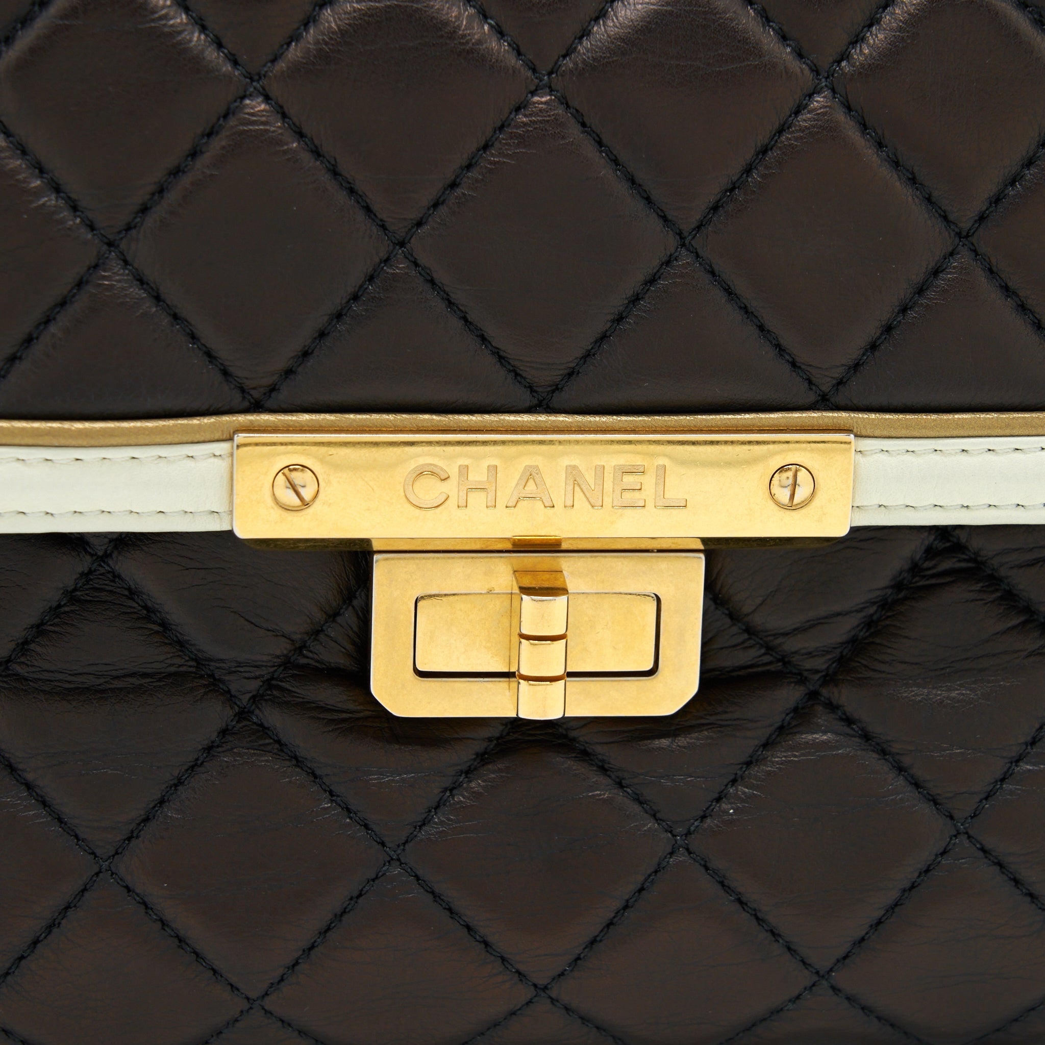Chanel Vintage Single Flap Bag Lambskin Dark Brown