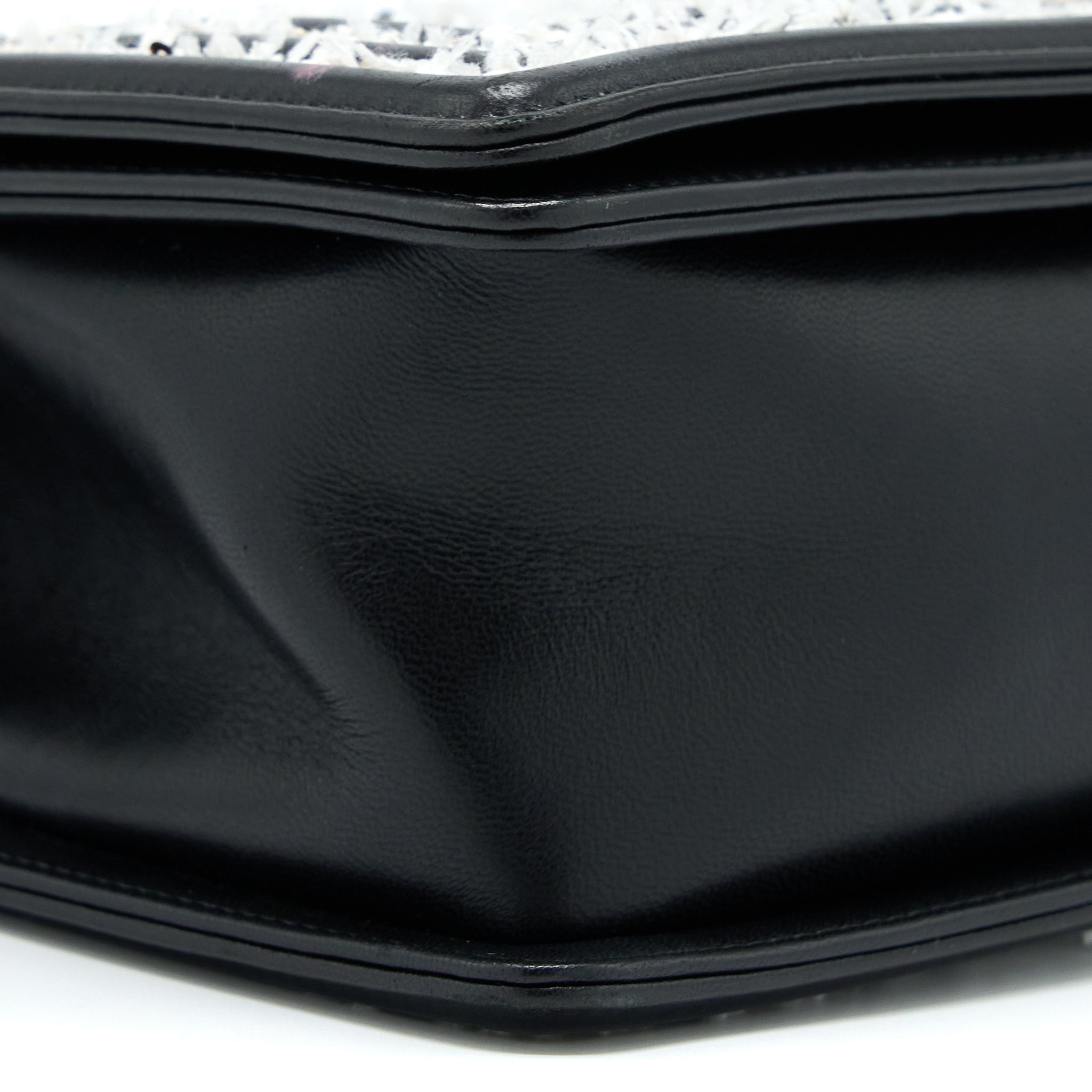 Chanel Medium Boy Bag Limited Lambskin Black/White