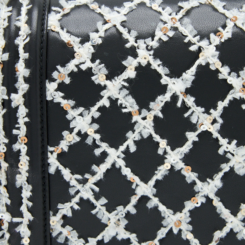 Chanel Medium Boy Bag Limited Lambskin Black/White