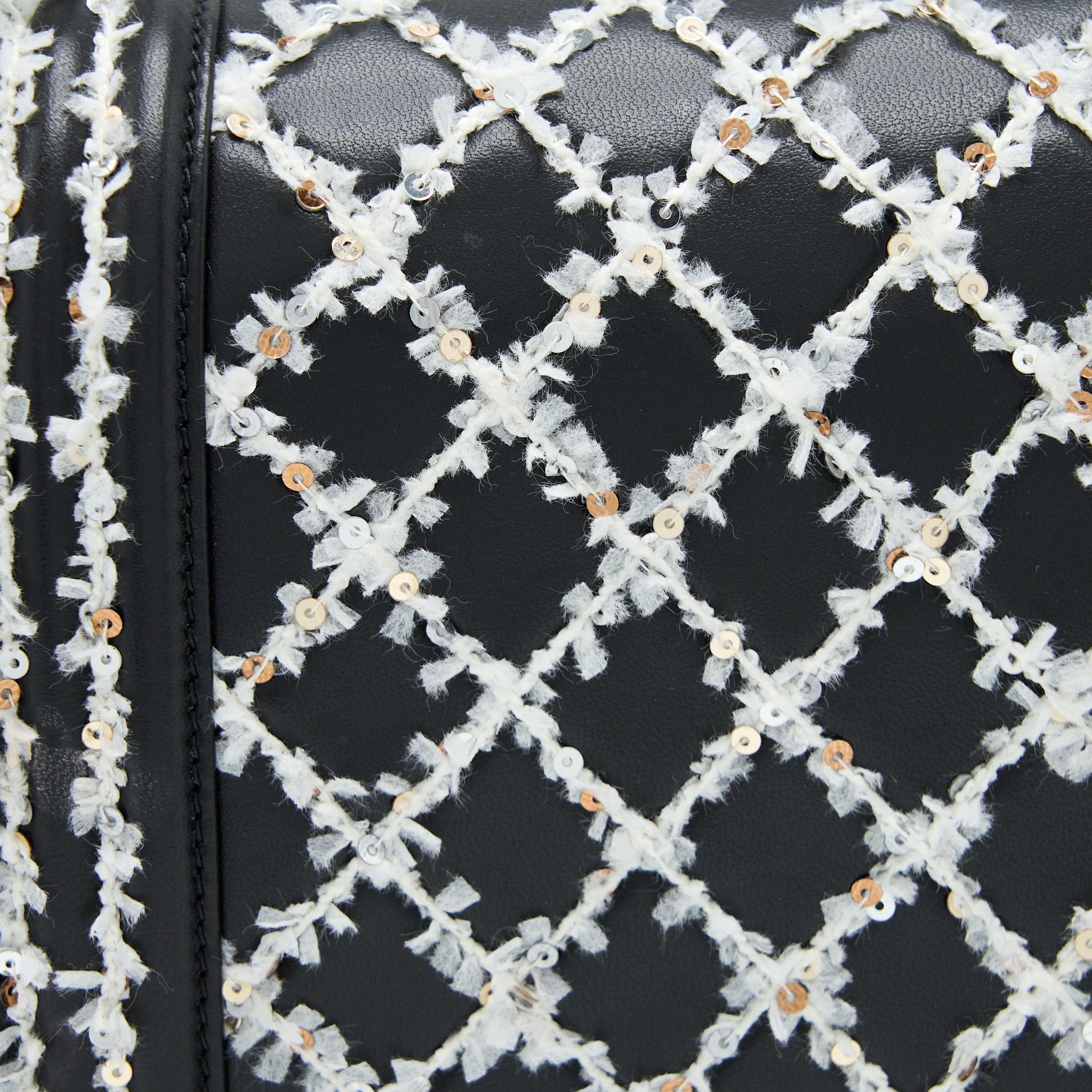 Chanel Medium Boy Bag Limited Lambskin Black/White