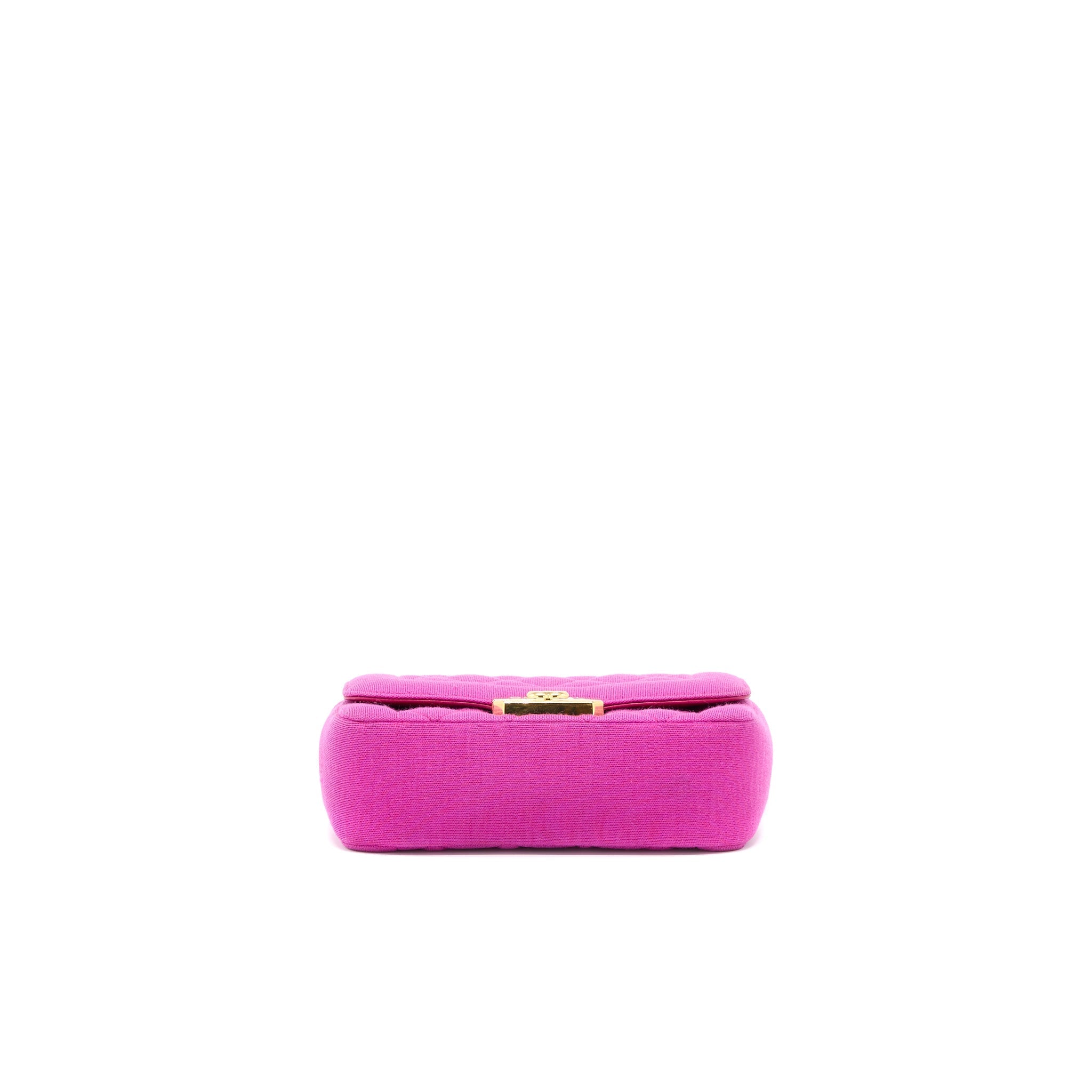 Chanel Seasonal Mini Flap Bag Fabric Pink L