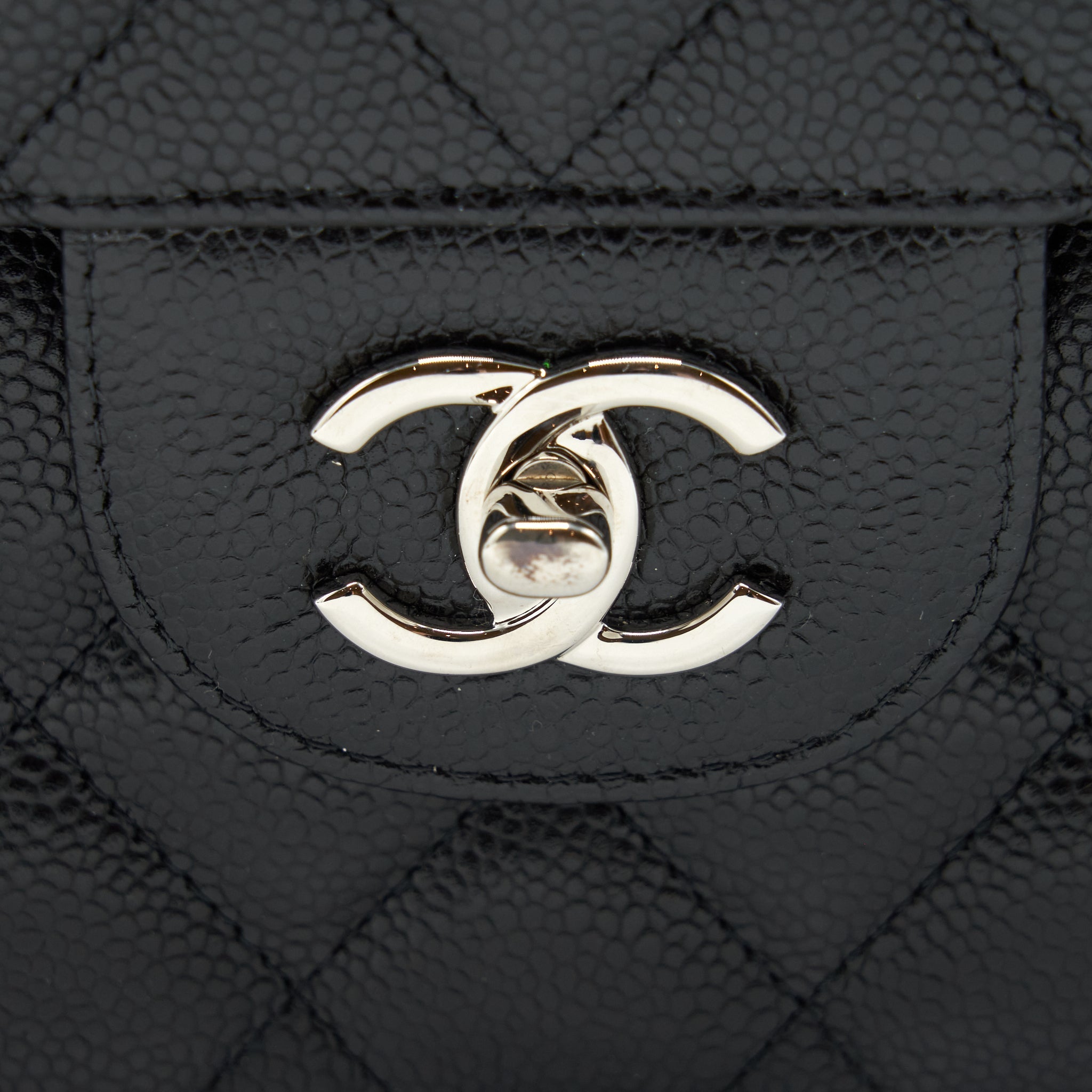 Chanel Jumbo Classic Double Flap Bag Caviar Black