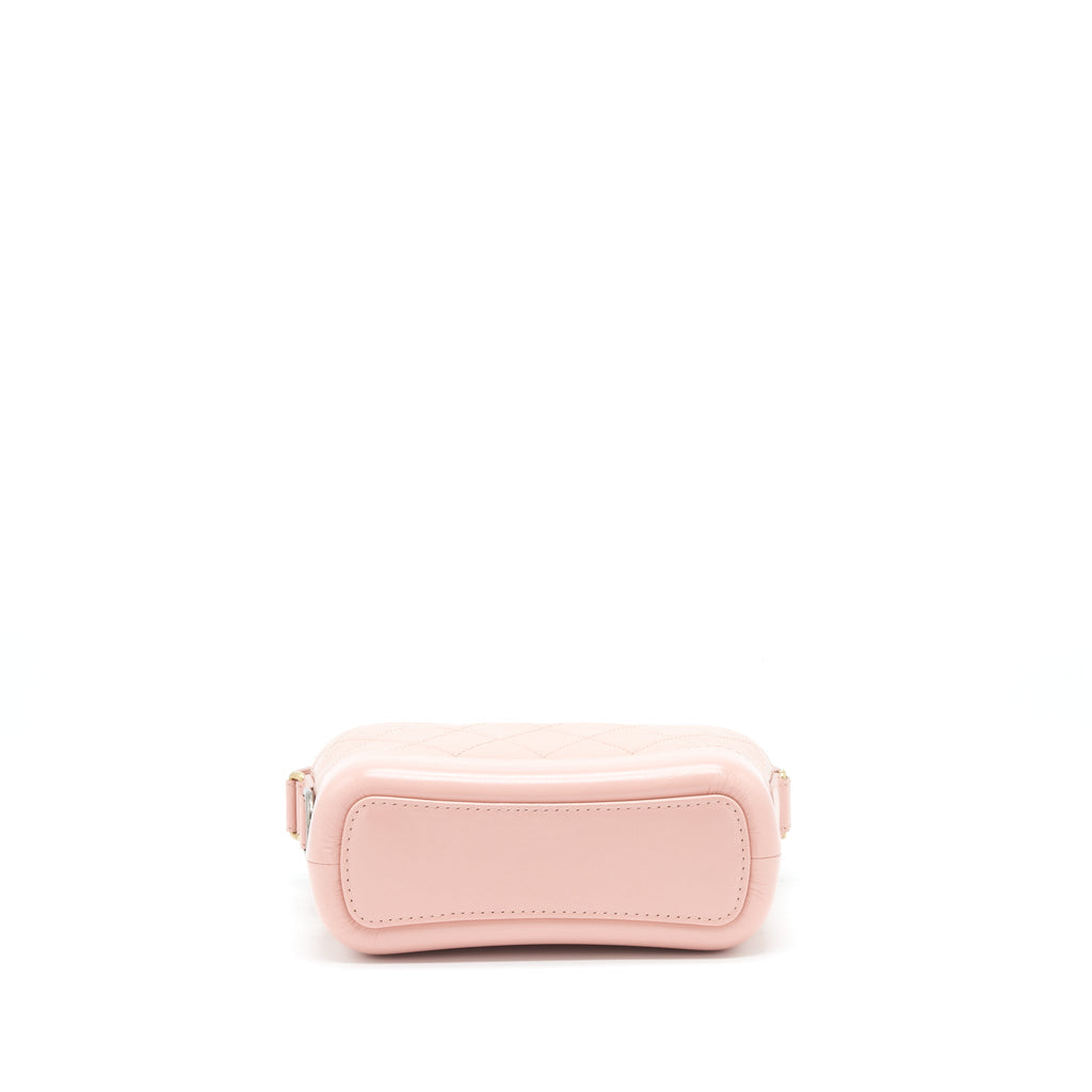 Chanel Small Gabrielle Hobo Bag Aged Calfskin Pink