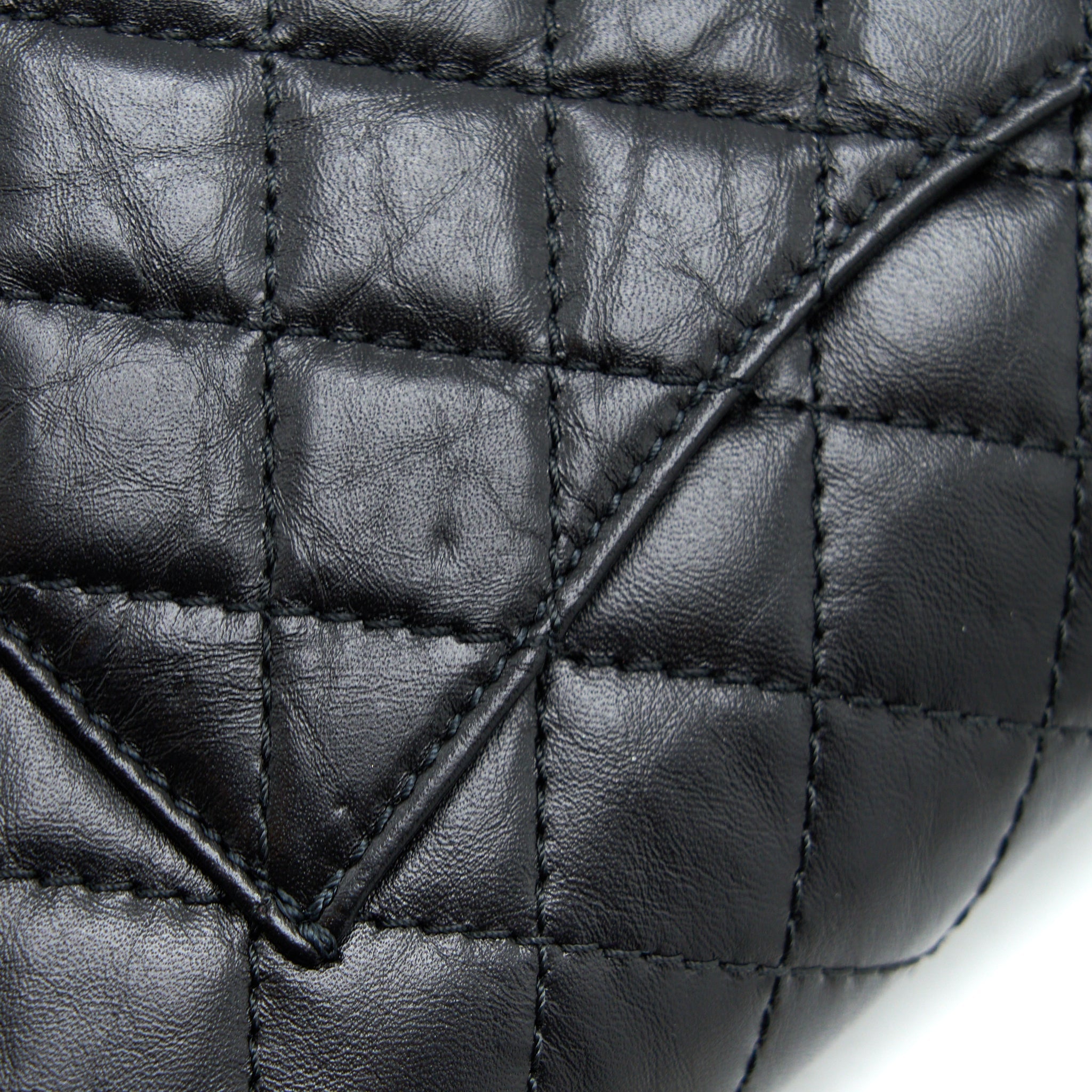 Chanel Small 2.55 225 Reissue Flap Bag Aged Calfskin Black Brushed