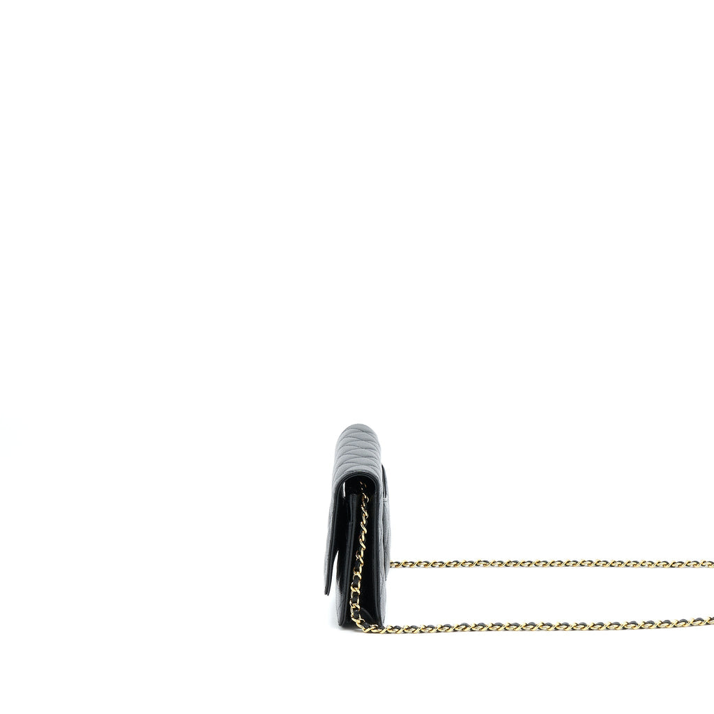 Chanel Classic Wallet On Chain Caviar Black