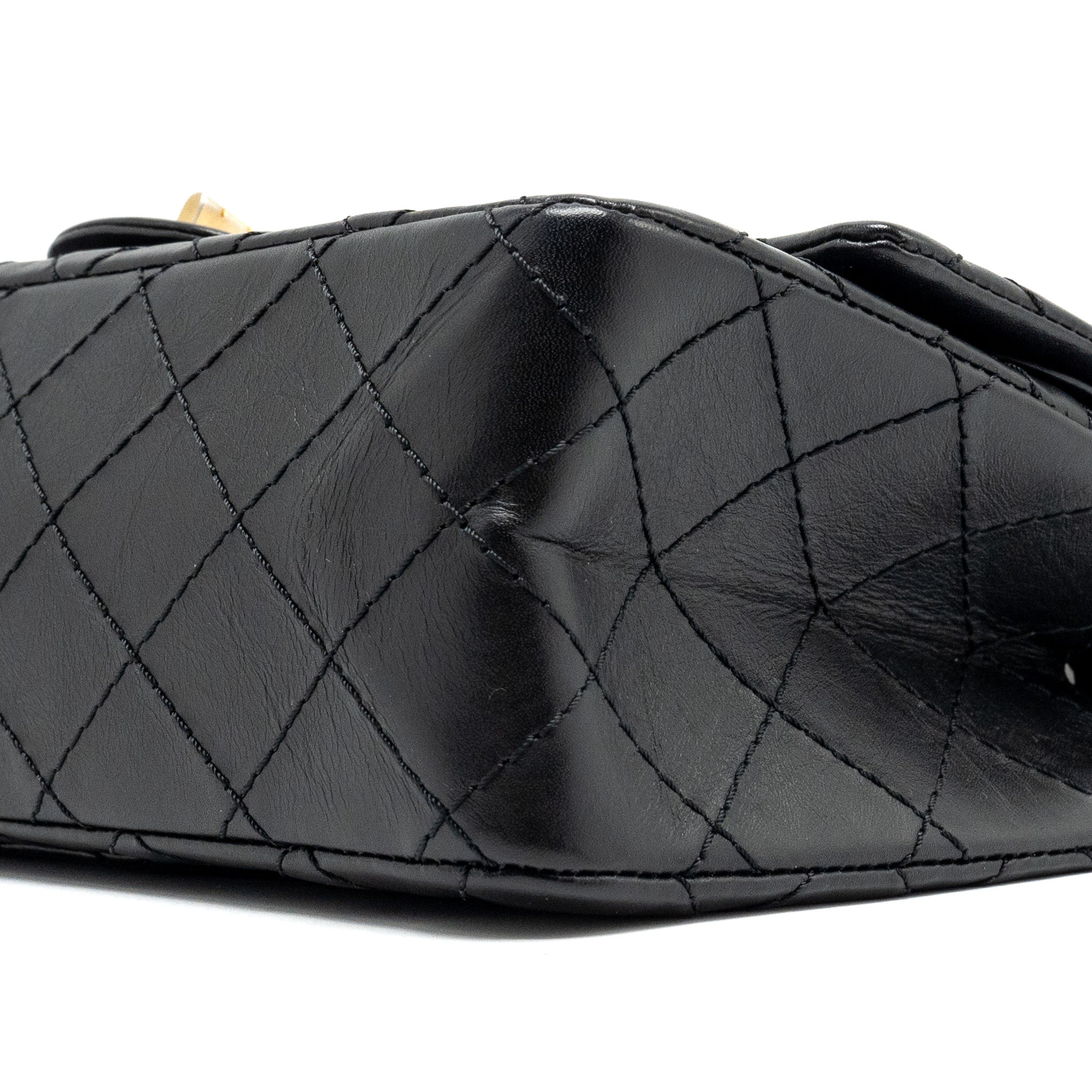 Chanel Small 2.55 reissue double flap bag aged calfskin black