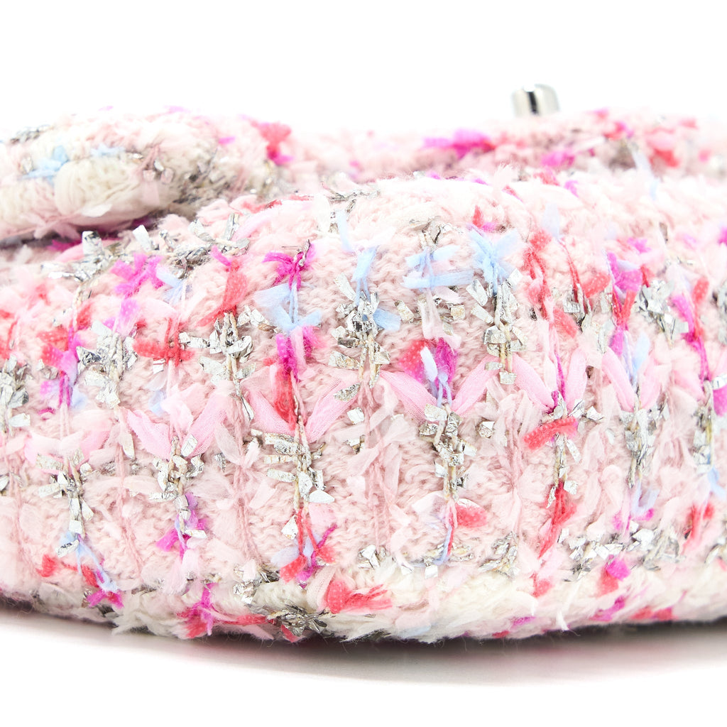 Chanel Seasonal Mini Rectangular Flap Bag Tweed Pink/Multicolour