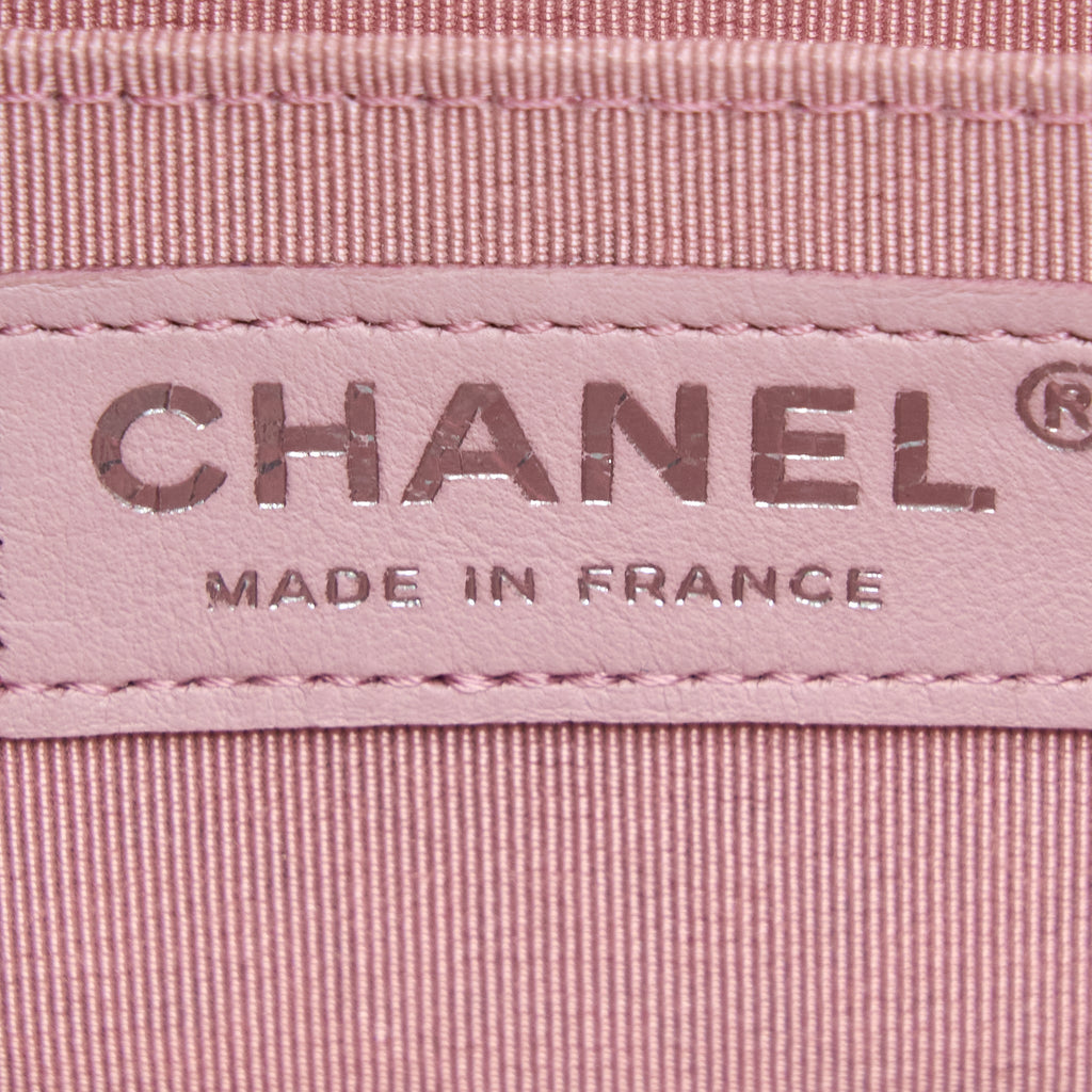 Chanel Seasonal Mini Rectangular Flap Bag Tweed Pink/Multicolour
