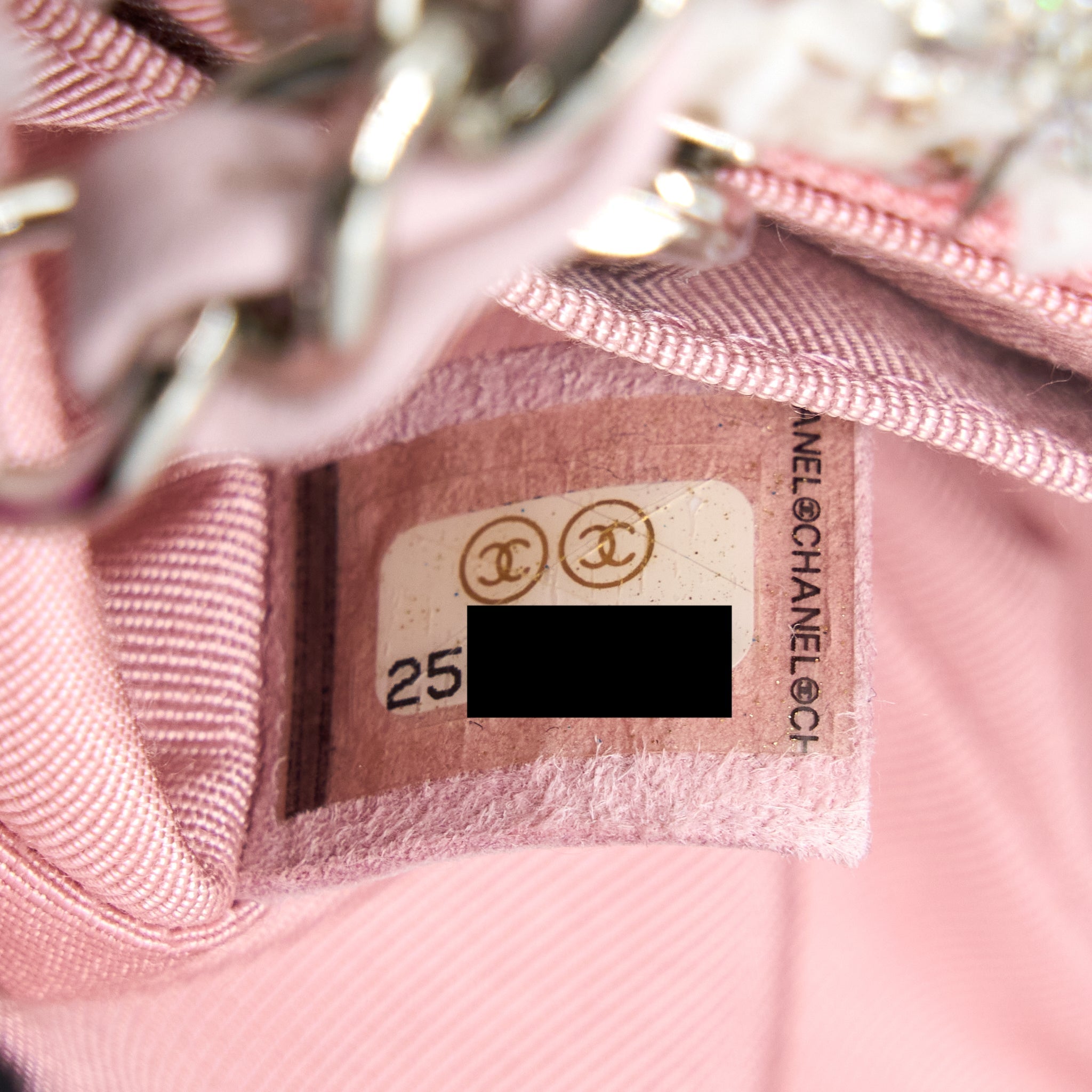 Chanel Seasonal Mini Rectangular Flap Bag Tweed Pink/Multicolour