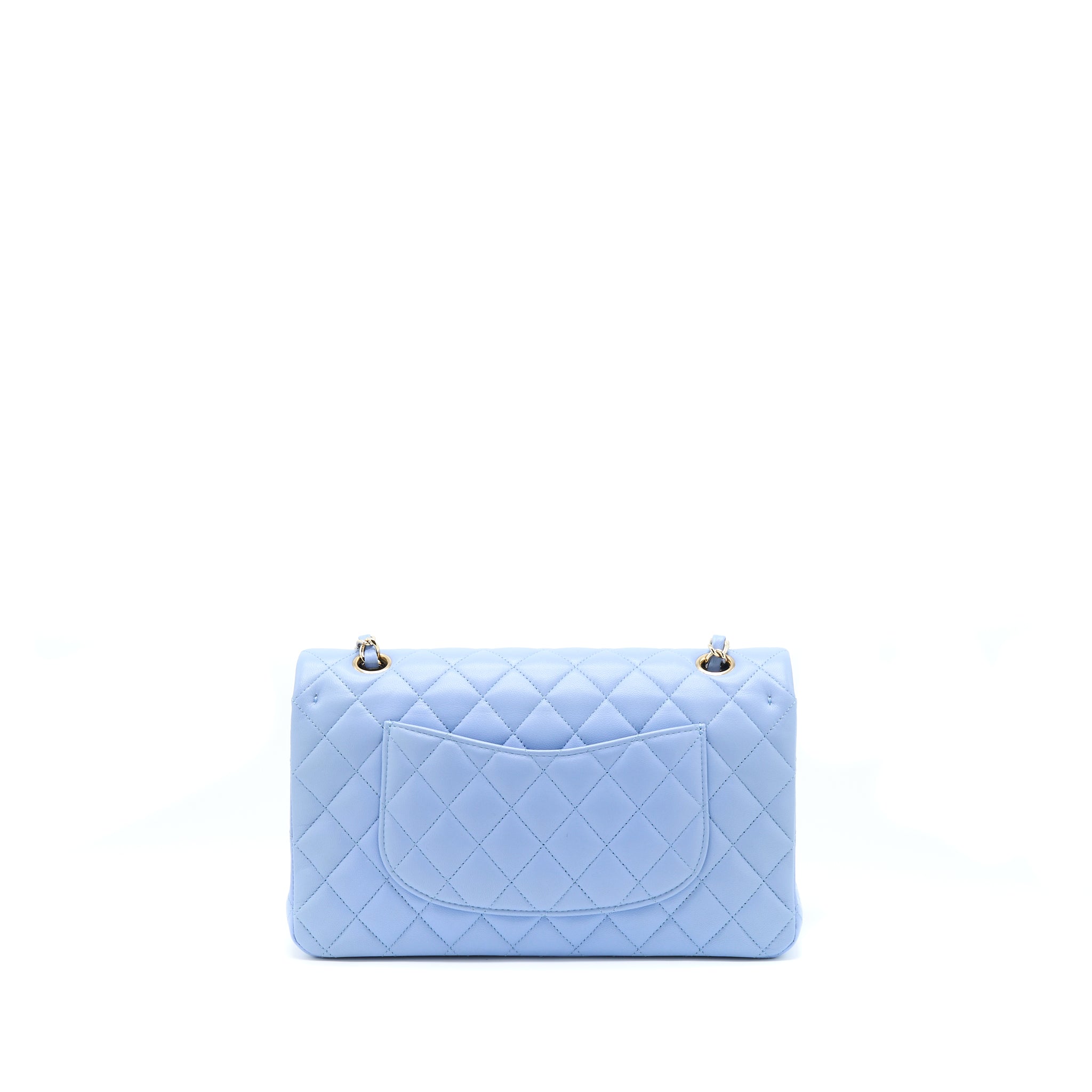 Chanel Classic Flap Bag Lambskin NA104 Light Blue L