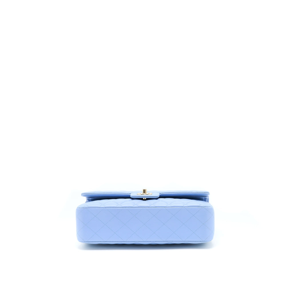 Chanel Classic Flap Bag Lambskin NA104 Light Blue L