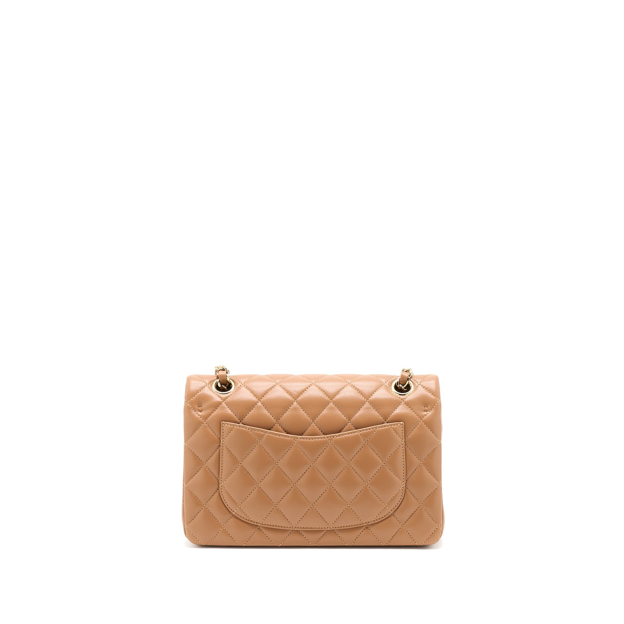 Chanel 22S Small Classic Flap Bag Lambskin Caramel L