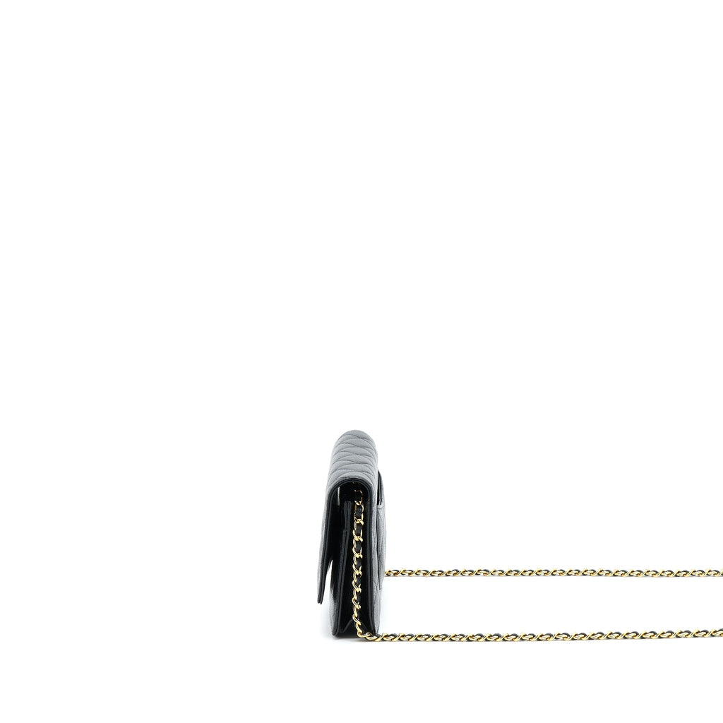 Chanel Classic Wallet On Chain Caviar Black
