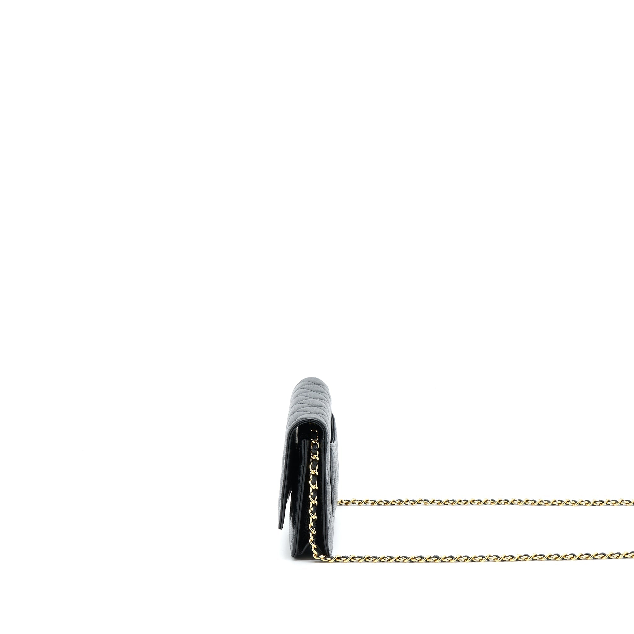 Chanel Classic Wallet On Chain Caviar Black
