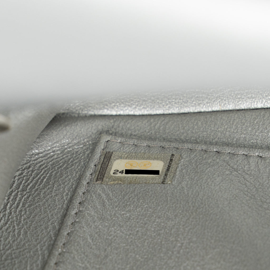 Chanel Filigree Flap Bag Caviar Silver