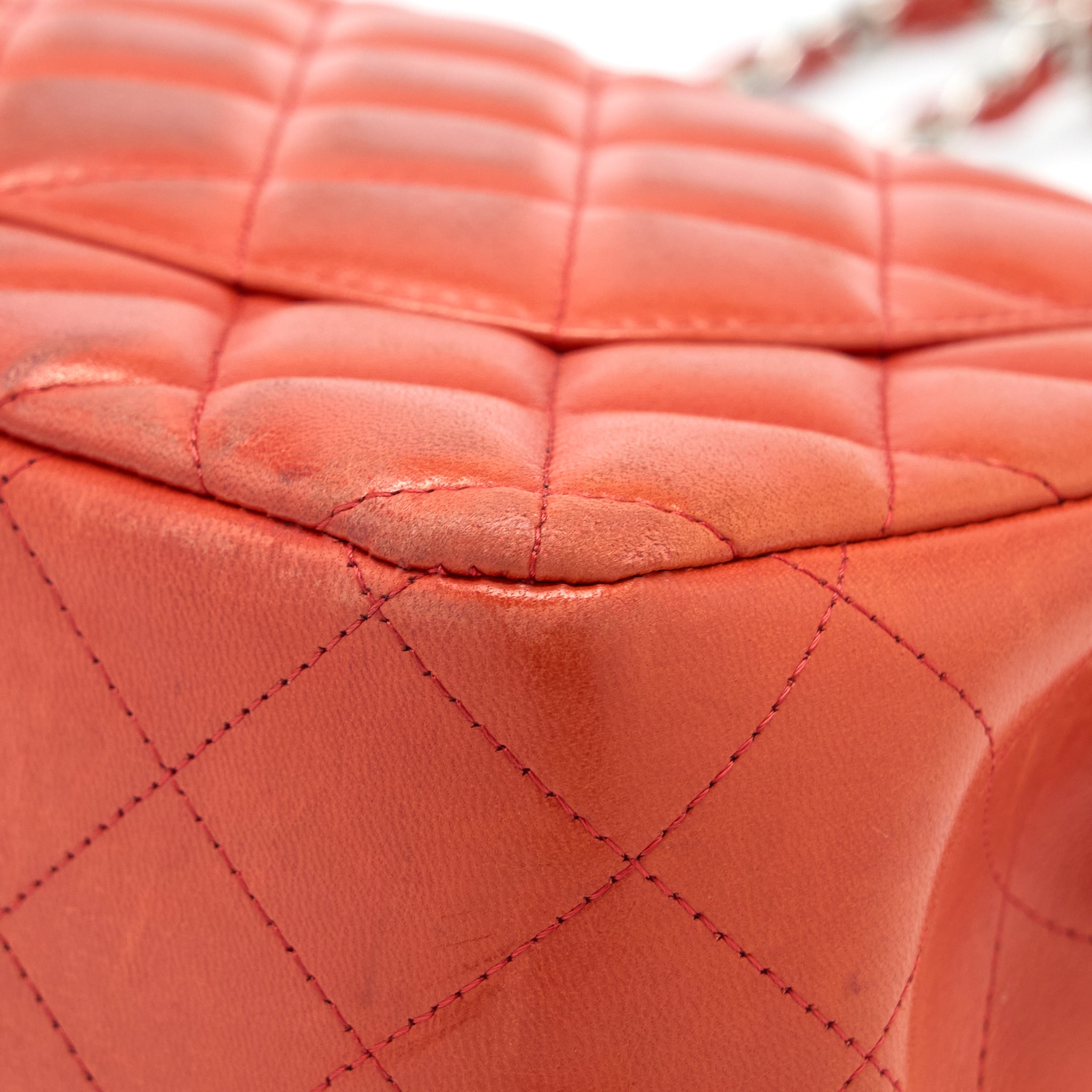 Chanel Jumbo Classic Double Flap Bag Lambskin Coral