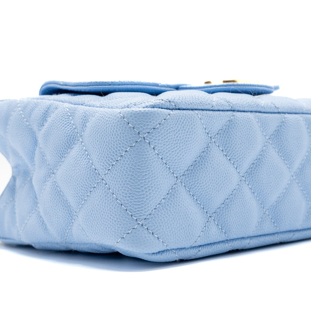 Chanel 23c Small Hobo Bag Caviar Light Blue (Microchip)