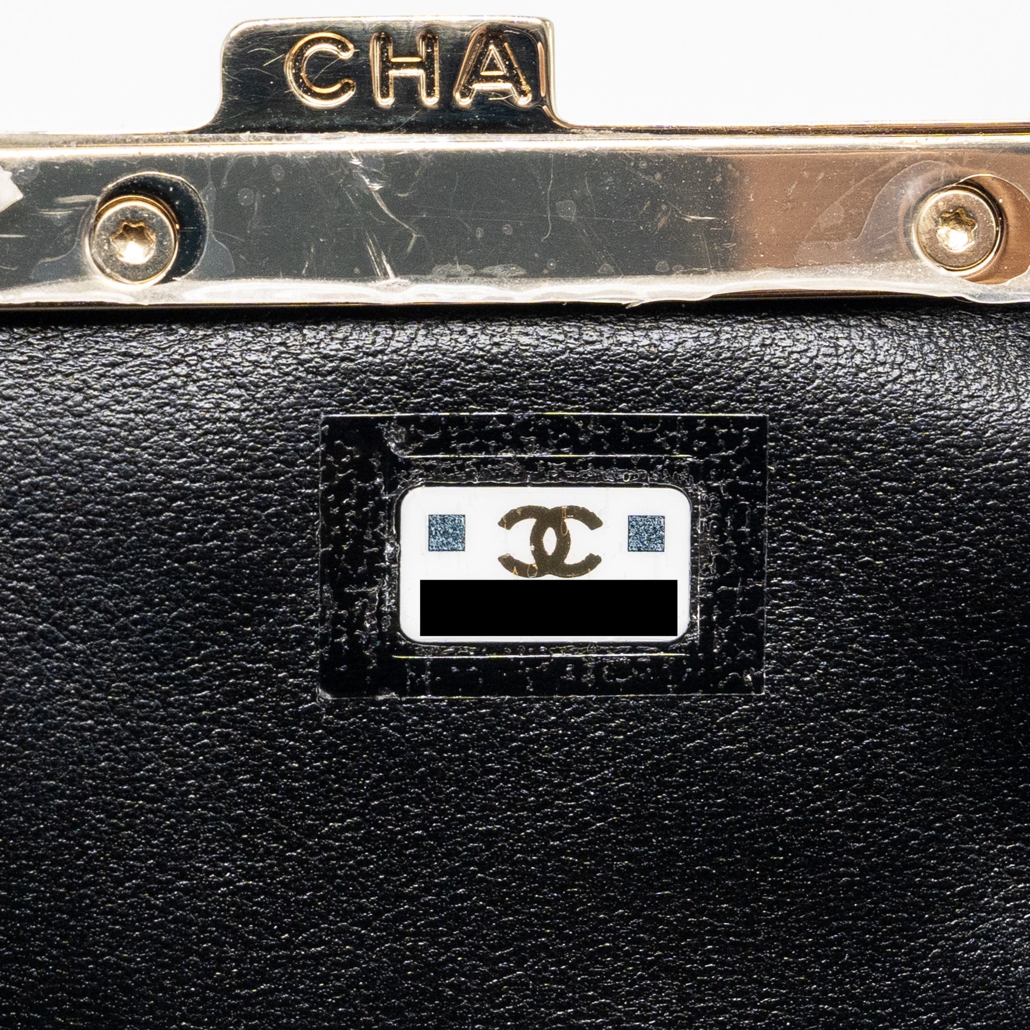 Chanel Quilted Mini Clip Purse With Chain Aged Calfskin Black L (microchip)