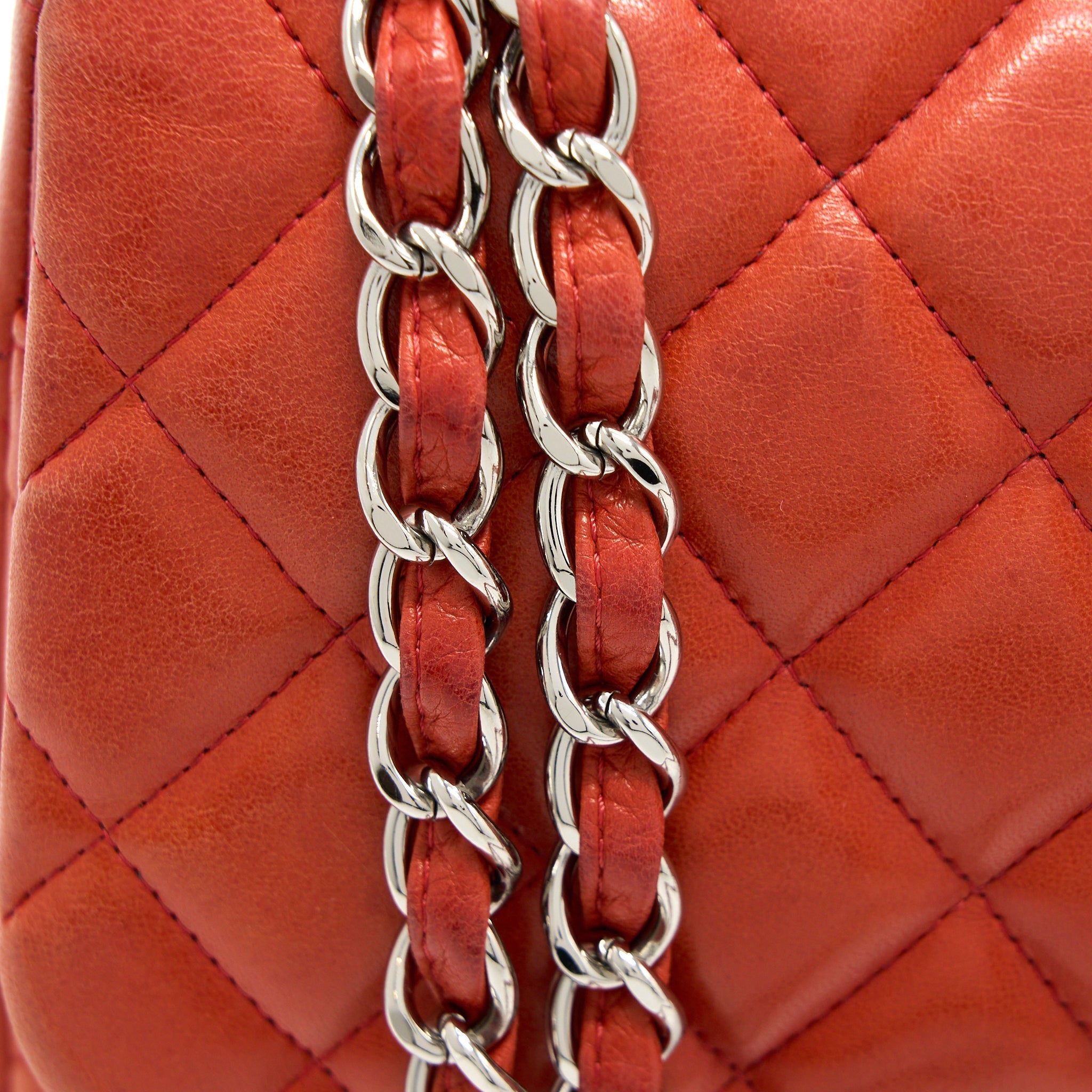 Chanel Jumbo Classic Double Flap Bag Lambskin Coral