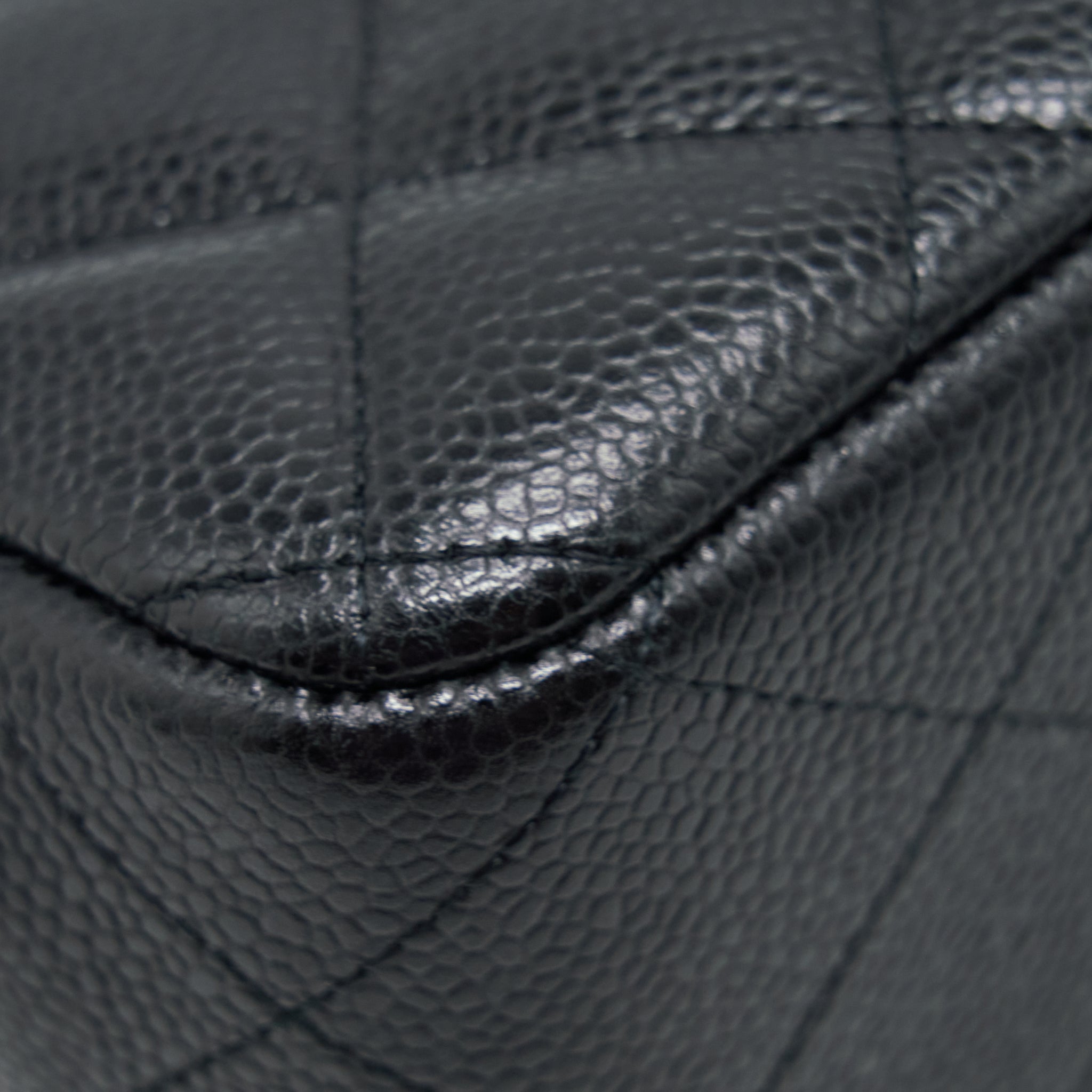 Chanel Classic Jumbo Double Flap Bag Caviar Black L