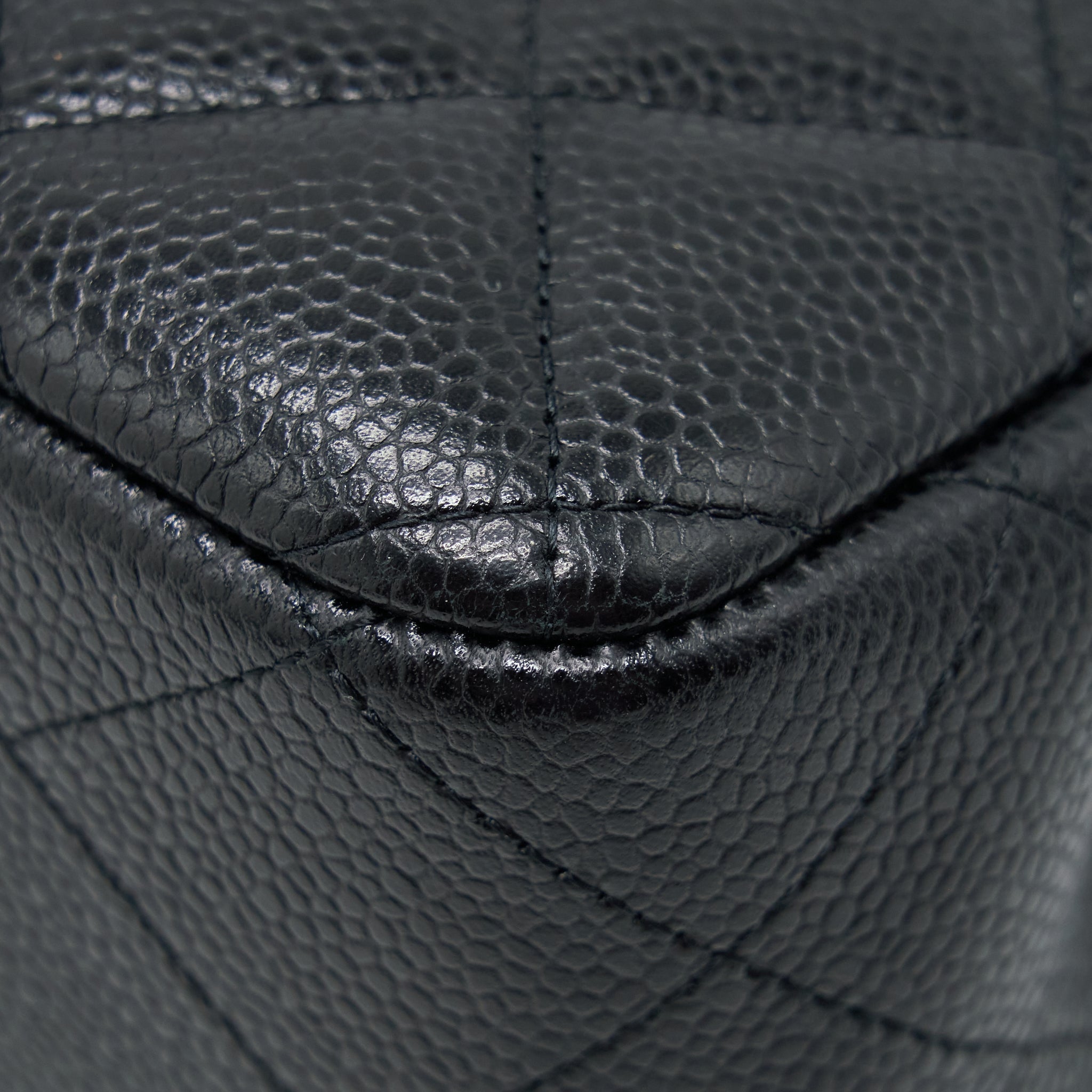 Chanel Classic Jumbo Double Flap Bag Caviar Black L