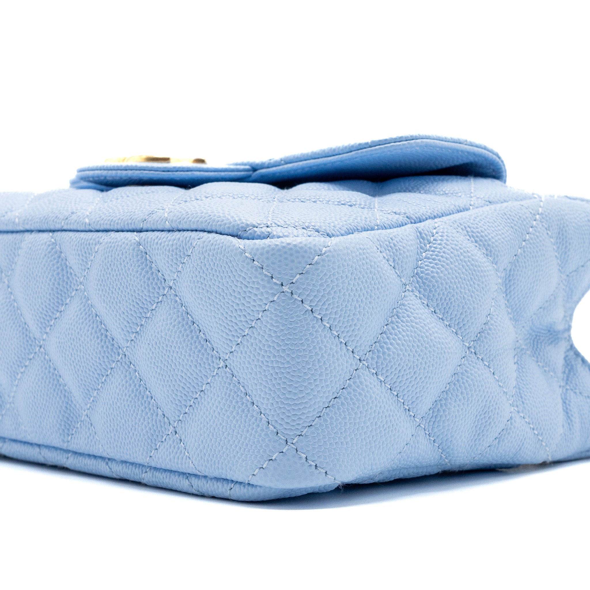 Chanel 23c Small Hobo Bag Caviar Light Blue (Microchip)