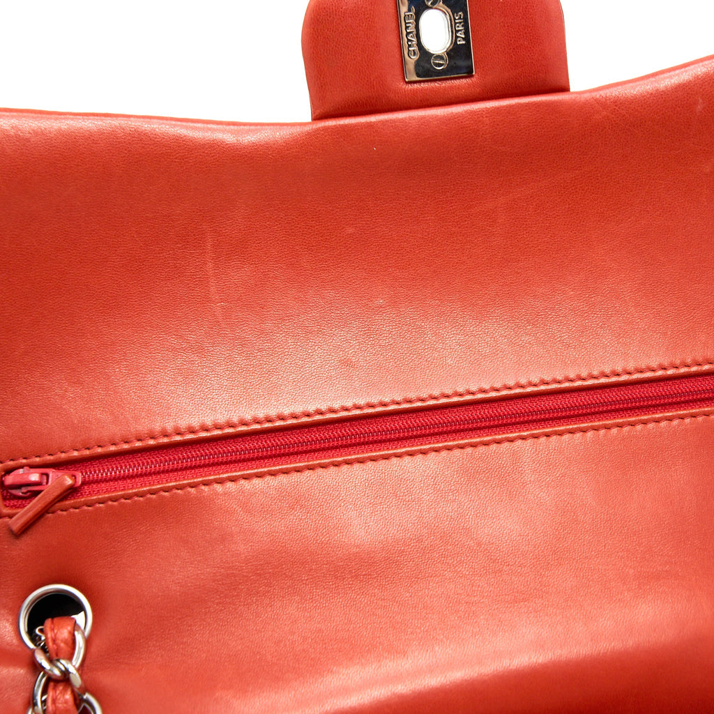 Chanel Jumbo Classic Double Flap Bag Lambskin Coral