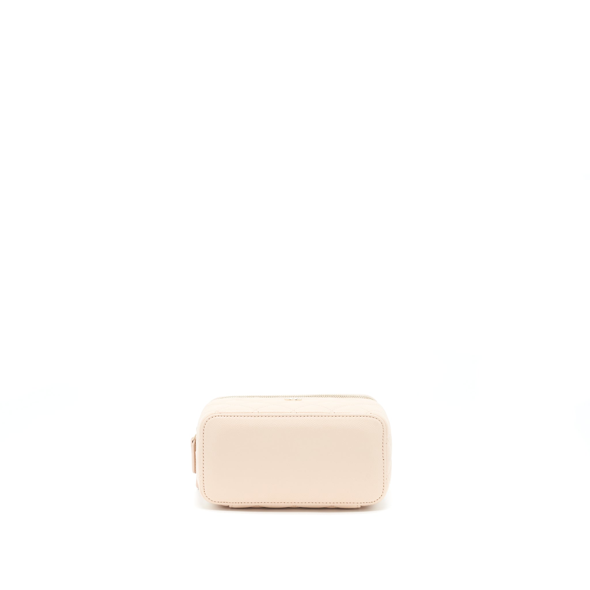 Chanel Long Vanity With Chain Caviar Beige L
