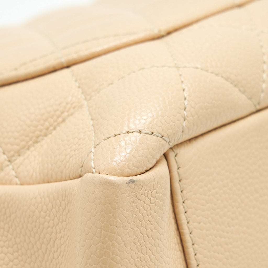 Chanel Grand Shopping Tote Bag Caviar Beige