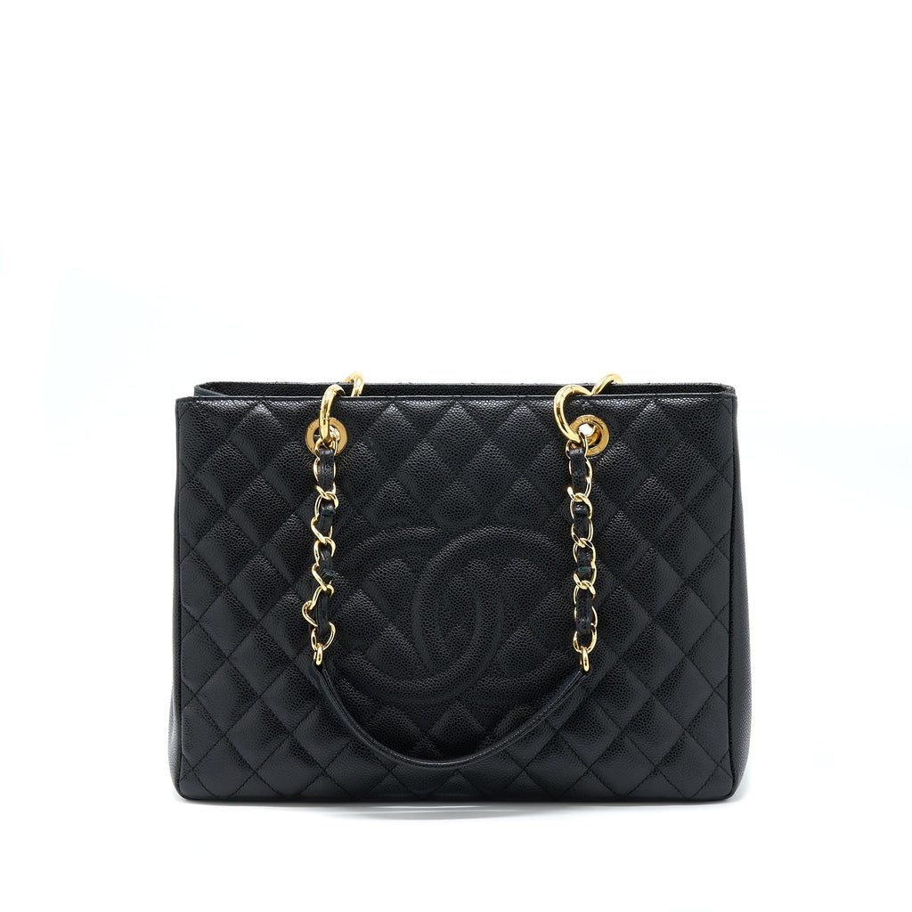 Chanel Grand Shopping Tote Bag Caviar Black