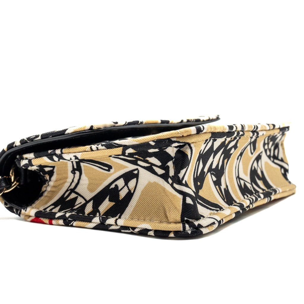Chanel Mini flap bag Fabric Beige / Multicolour L (microchip)