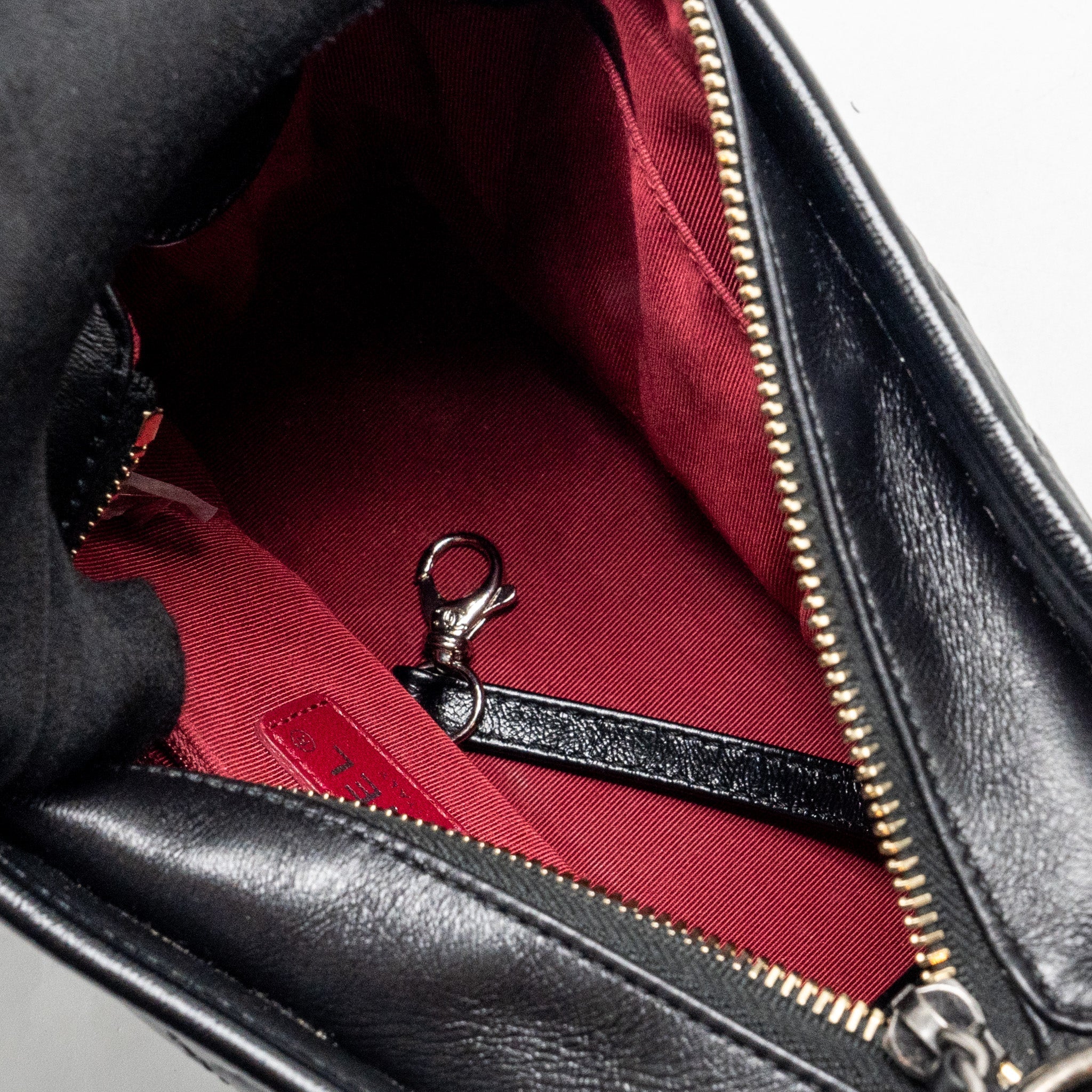 Chanel Small Gabrielle Hobo Bag Calfskin Black Multicolour Hardware