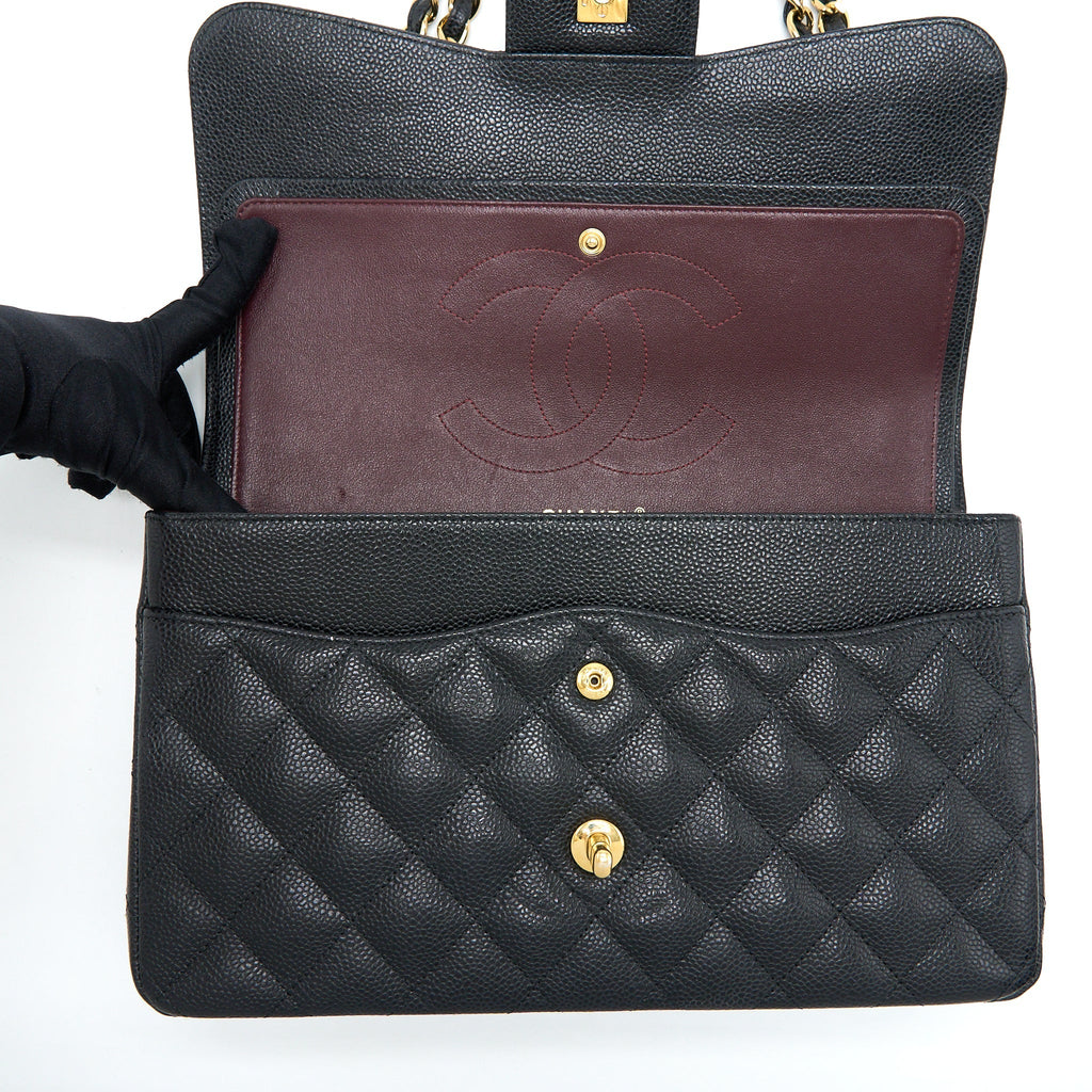 Chanel Jumbo Classic Double Flap Bag Caviar Black