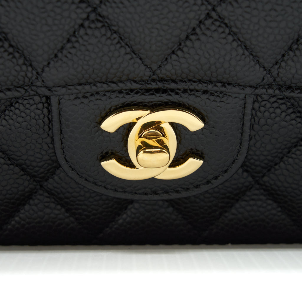 Chanel Medium Classic Flap Bag Caviar Black